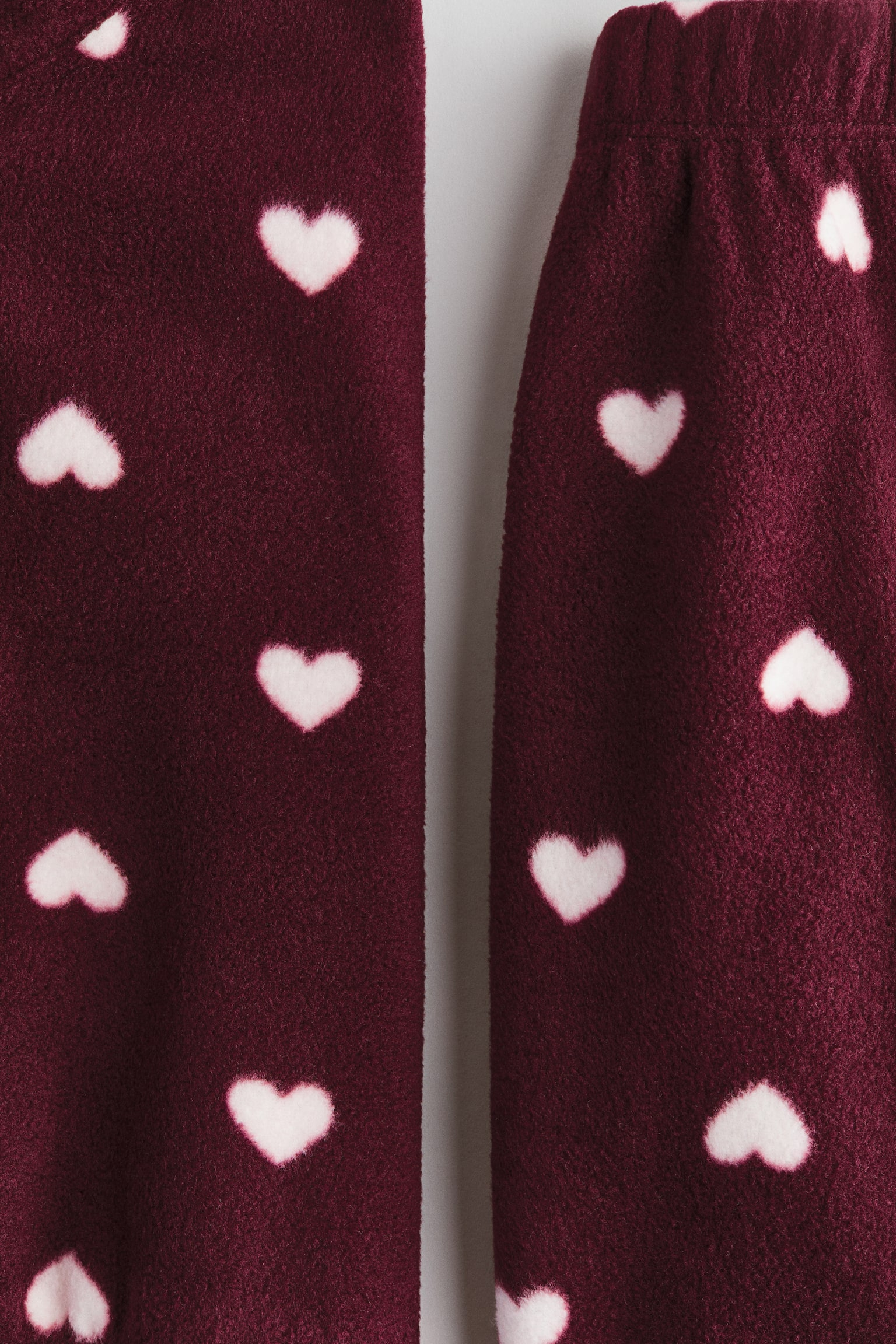 Детские комплекты H&M 2-Piece Printed Fleece Set, цвет: Тёмный красный — фото 2