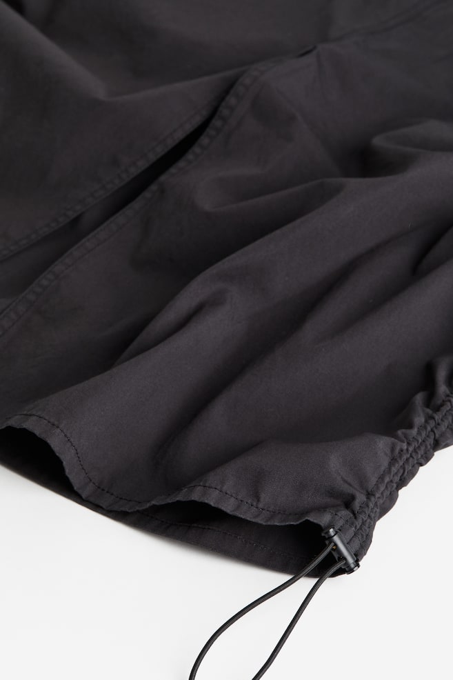 Cotton parachute skirt - Black/Light grey - 7