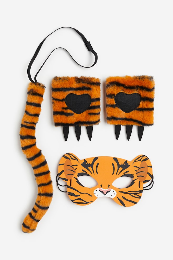 4-piece Halloween set - Orange/Tiger - 1