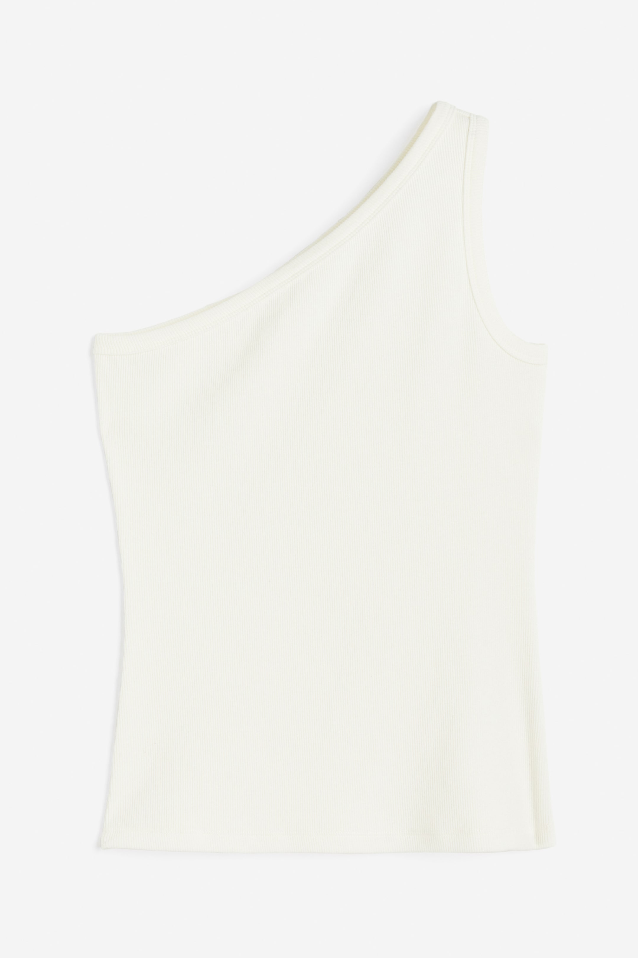 Ribbed One-shoulder Top