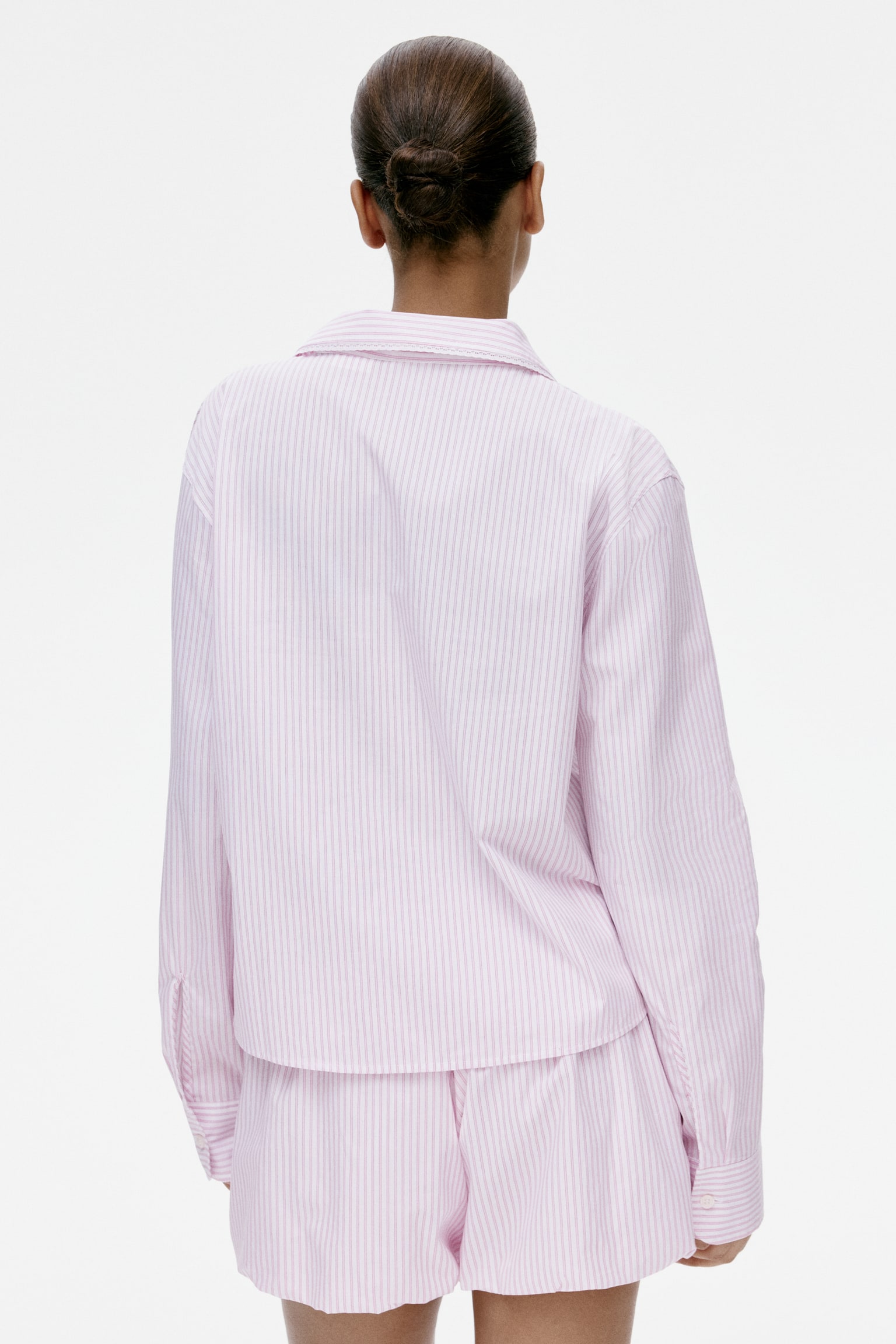 Katoenen pyjama - Lichtroze/gestreept - 3