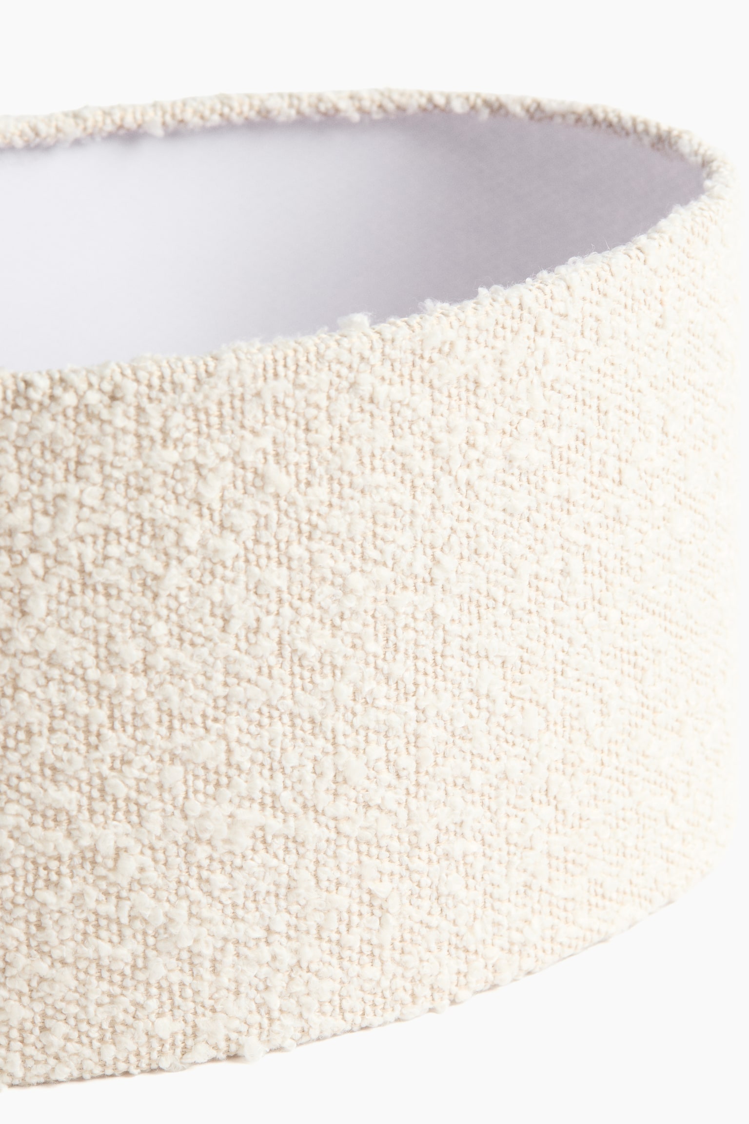 Kleiner Lampenschirm aus Bouclé - Hellbeige - 3
