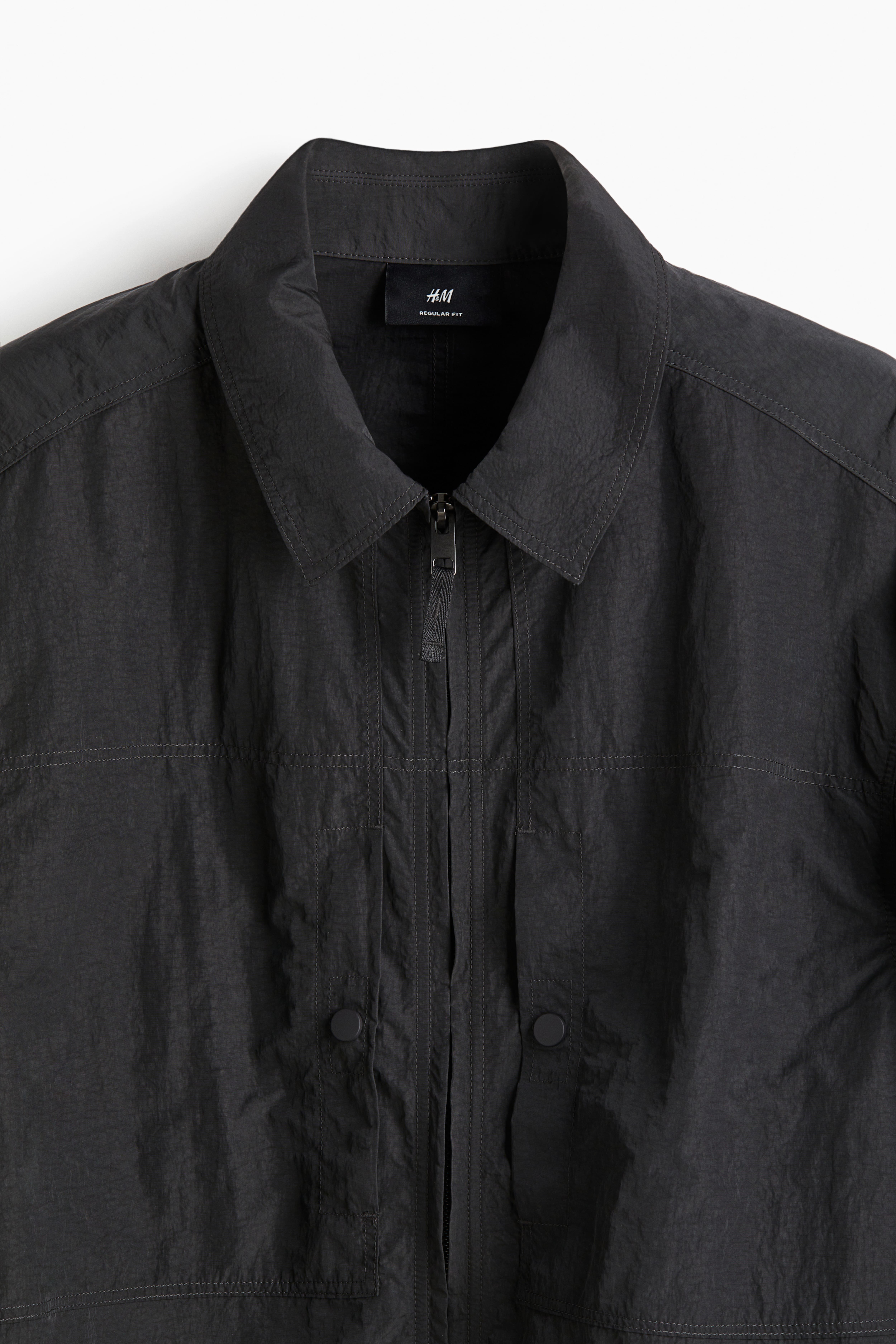 Regular-Fit Nylon Overshirt