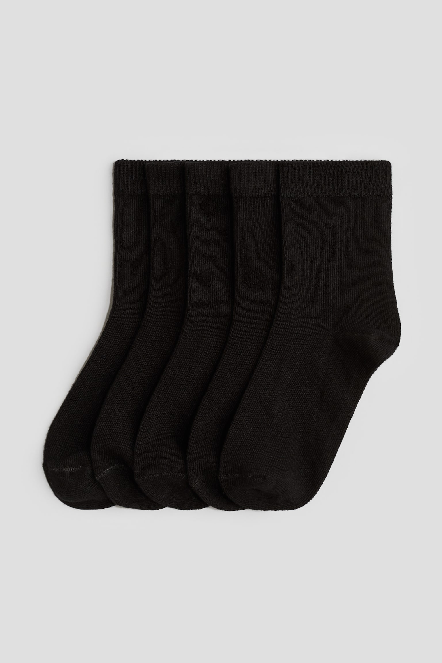 5-pack School Socks - Black/Dark grey - 1