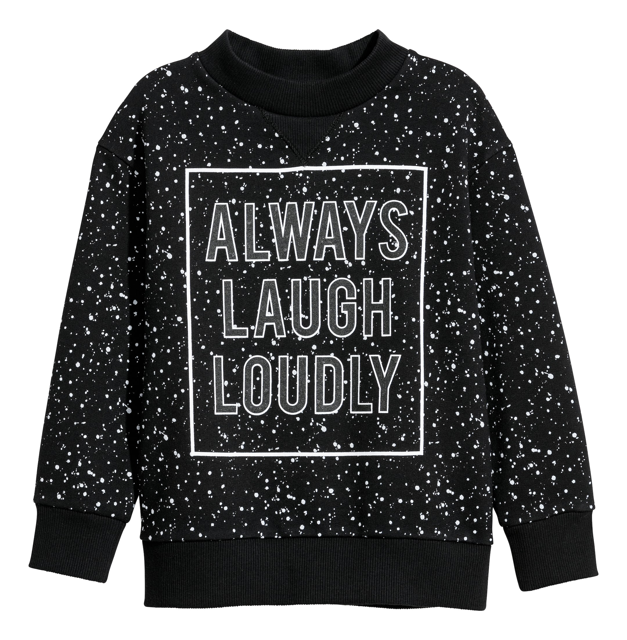 View larger image: Patterned sweatshirt - Black/Patterned - Kids | H&M GB 1