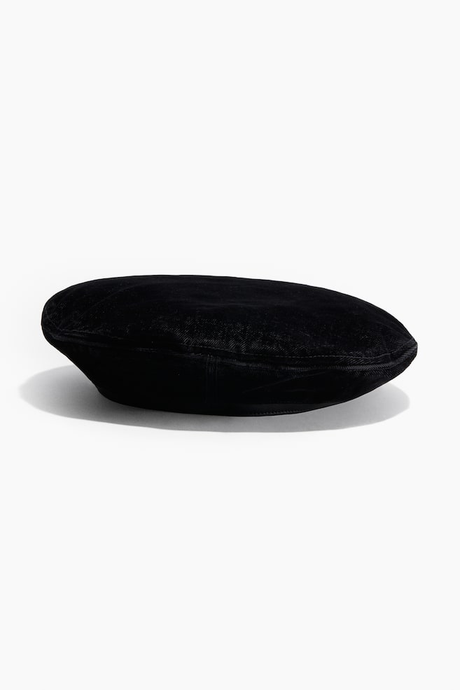 Boina em sarja - Preto - 1
