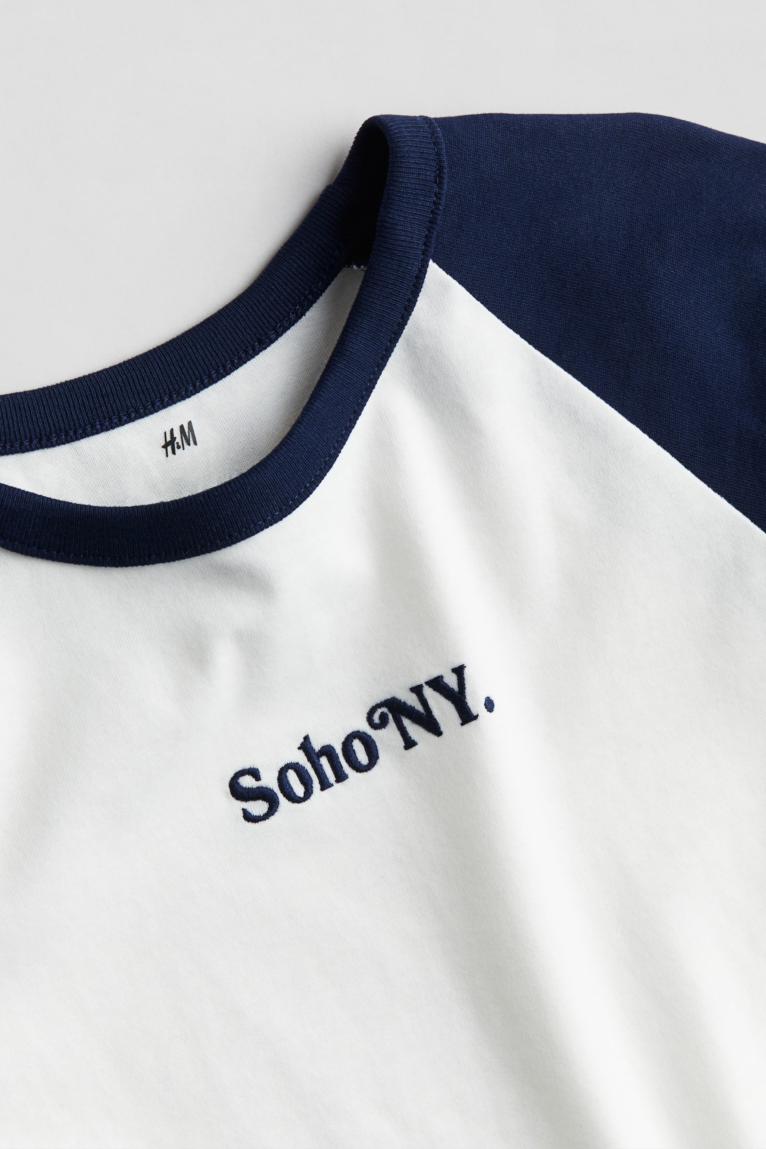 Design Detail Raglan Tee - Navy blue/Soho NY - 2