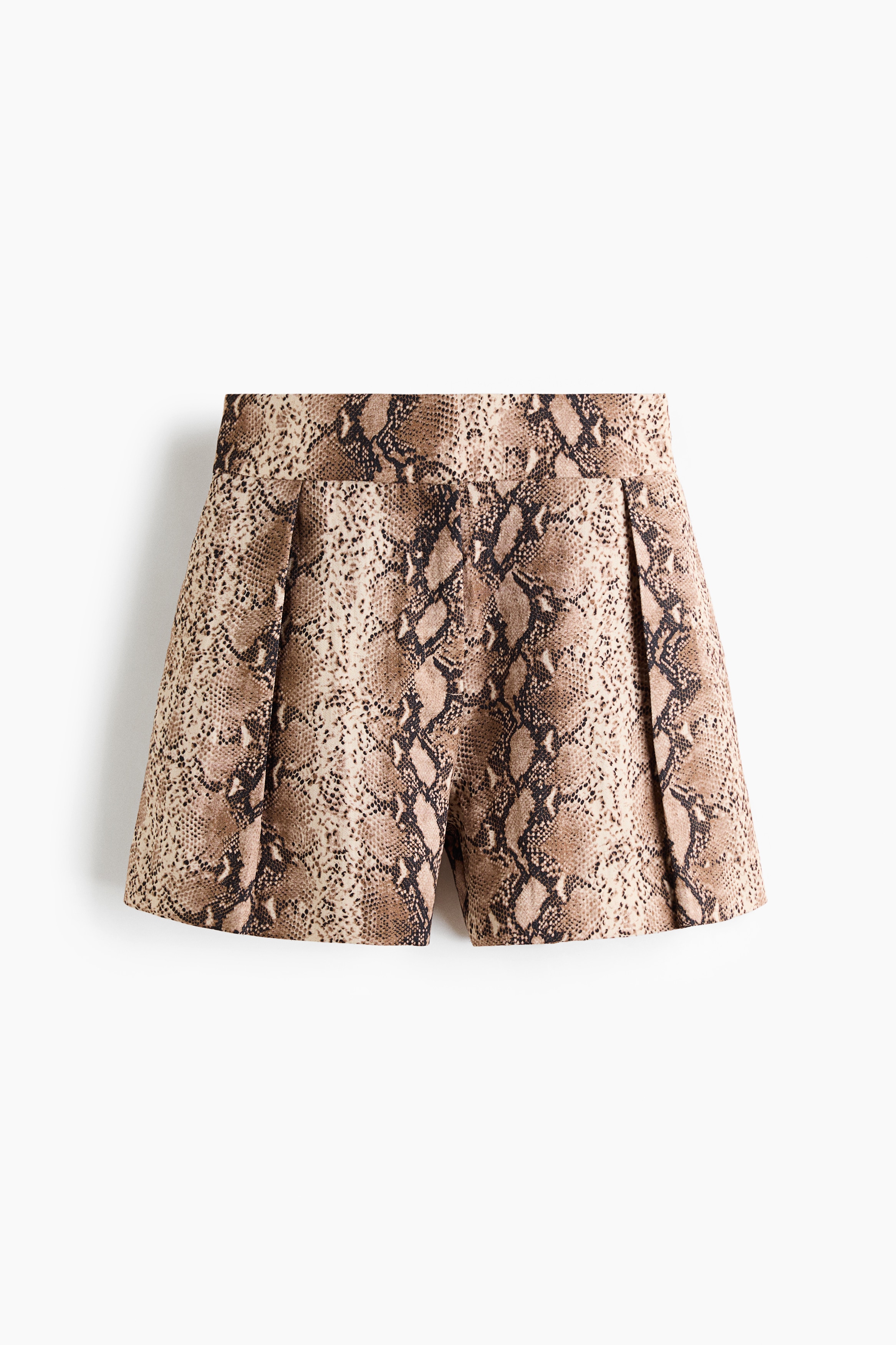 Shorts eleganti fantasia - Beige/pitonato