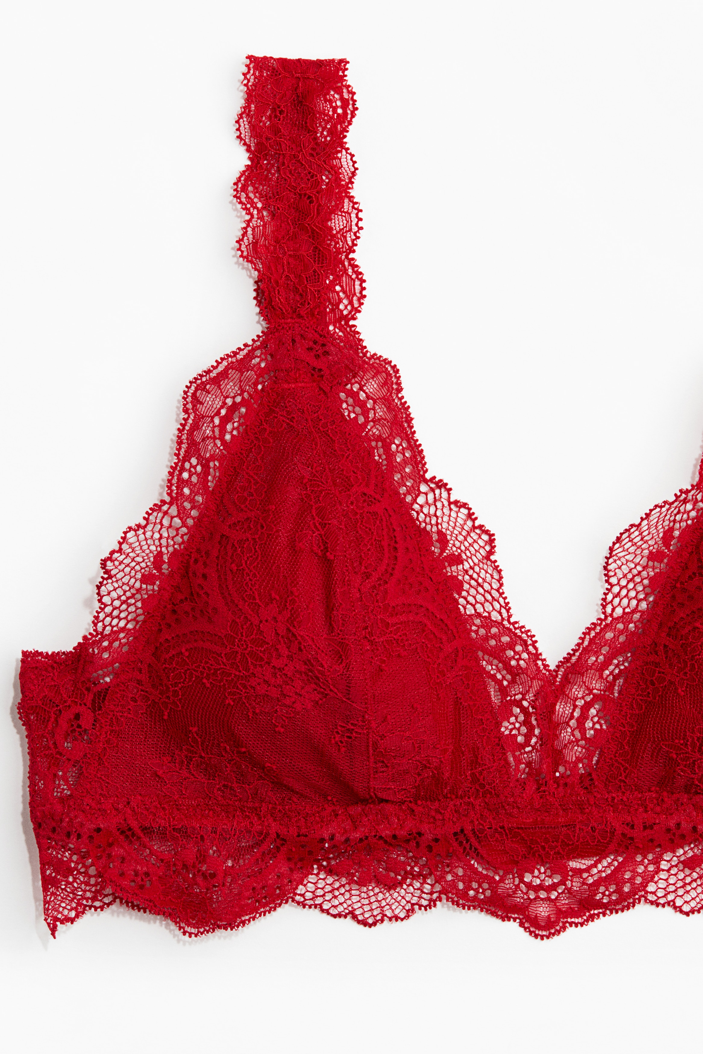 レース パッドソフトブラ - レッド - レディース | H&M JP