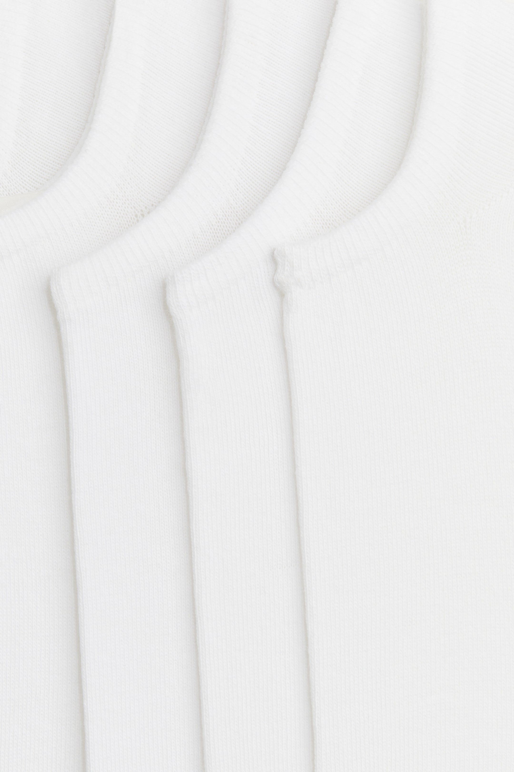 View larger image: 5-Pack Ankle Socks with Lycra® - White - Men | H&M US 2