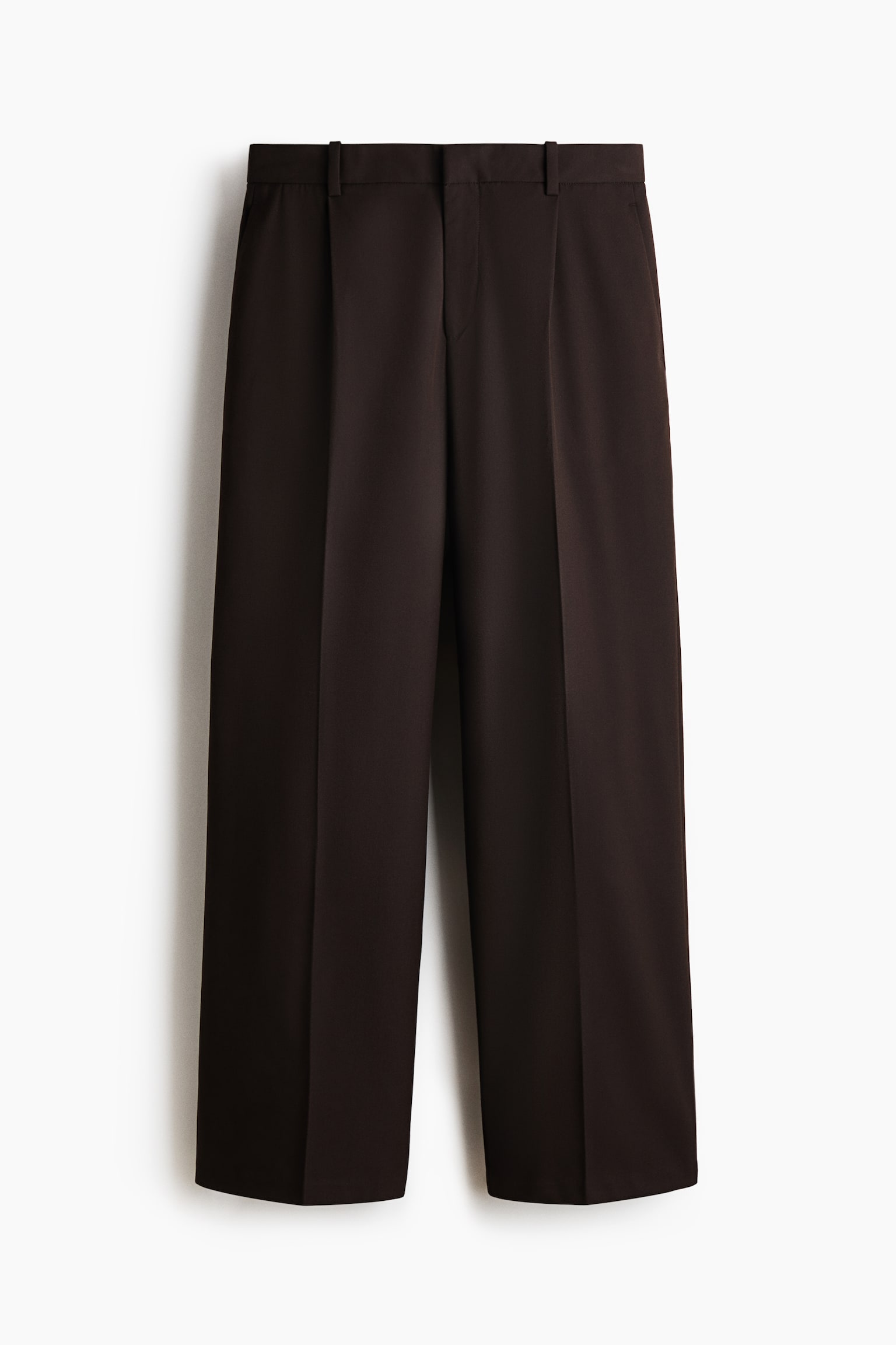 Loose Fit Tailored trousers - Dark brown/Black - 2