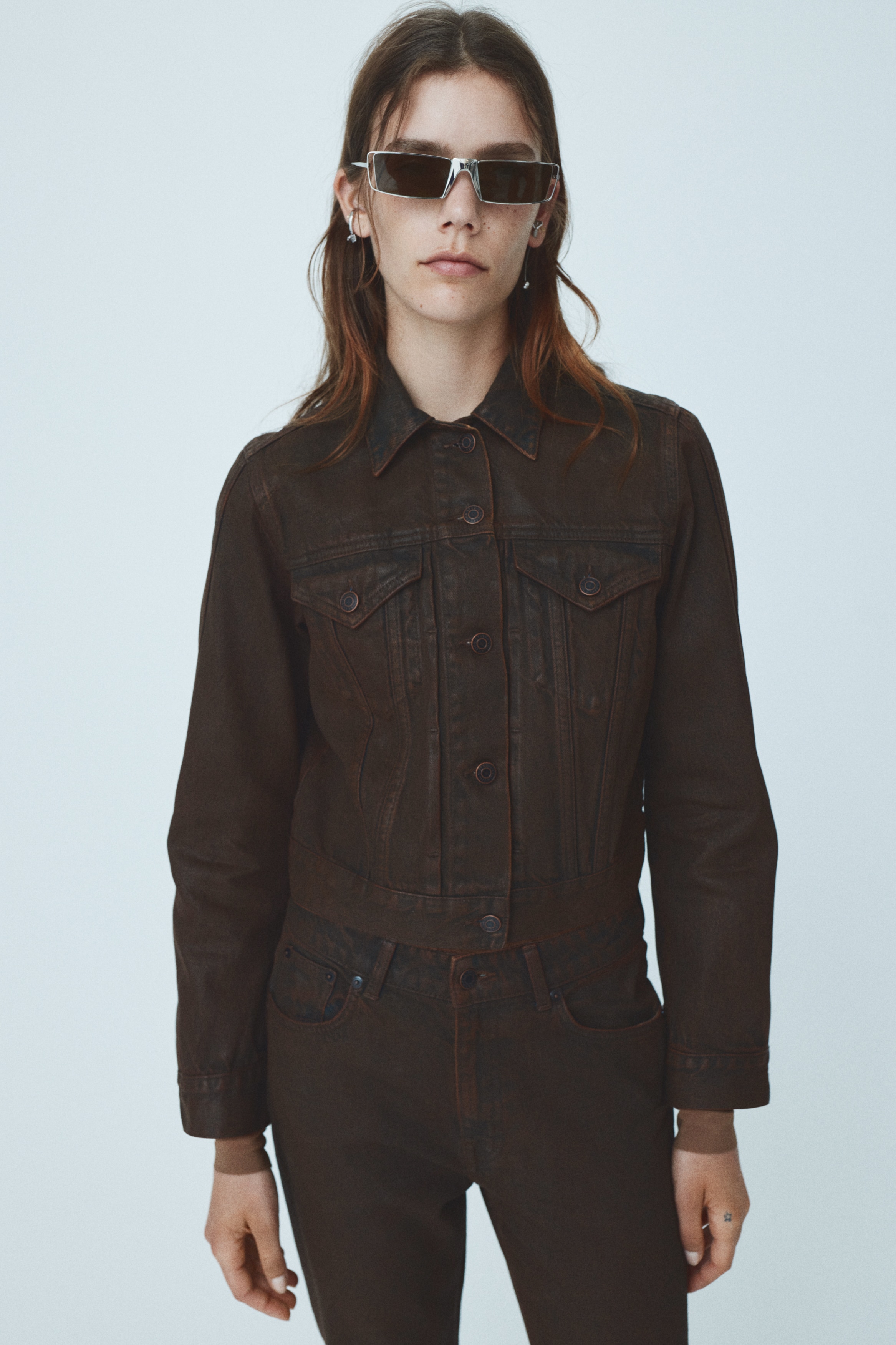 M*様 ウエストオーバーオールズ　ゴートスエードトラッカージャケット　ブラック 渾身のゴートスキン。POST O'ALLSがリリースするレザー