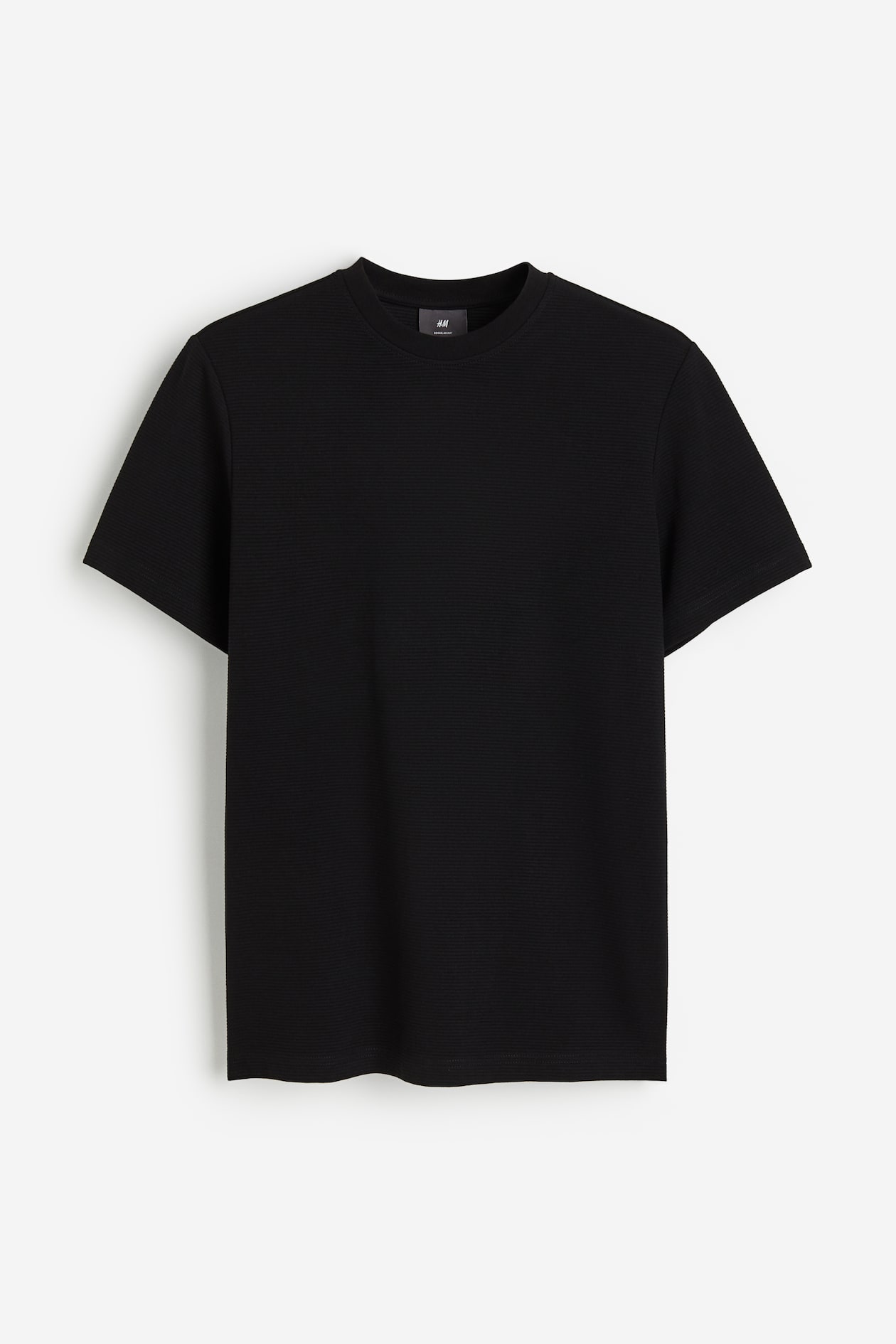 ennoy かわっ Short sleeve hem rib tee (BLACK) M 