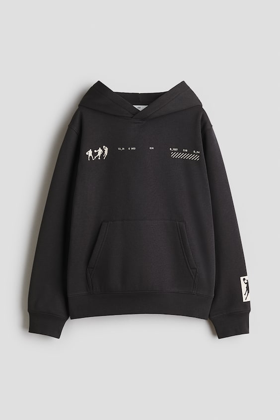 Детские худи H&M Print-Motif Brushed-Inside