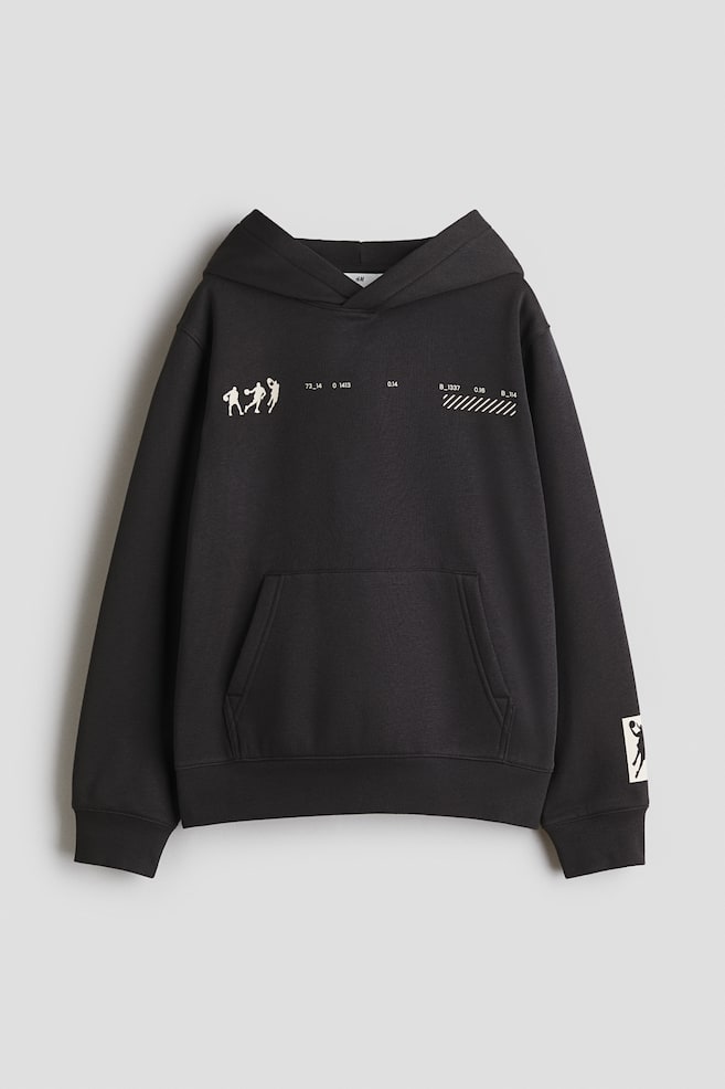 Print-Motif Brushed-Inside Hoodie - Charcoal gray/basketball/Red/East Coast Skate/Dark plum purple/New York City/Cream/New York/Gray melange/New York/Dark brown/Worldwide/Turquoise/Everyday Classic/Light gray/Athletic Dept. - 1