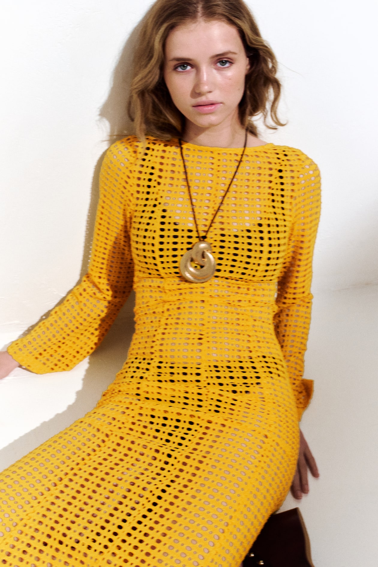 Pointelle-Jersey Maxi Dress - image 5
