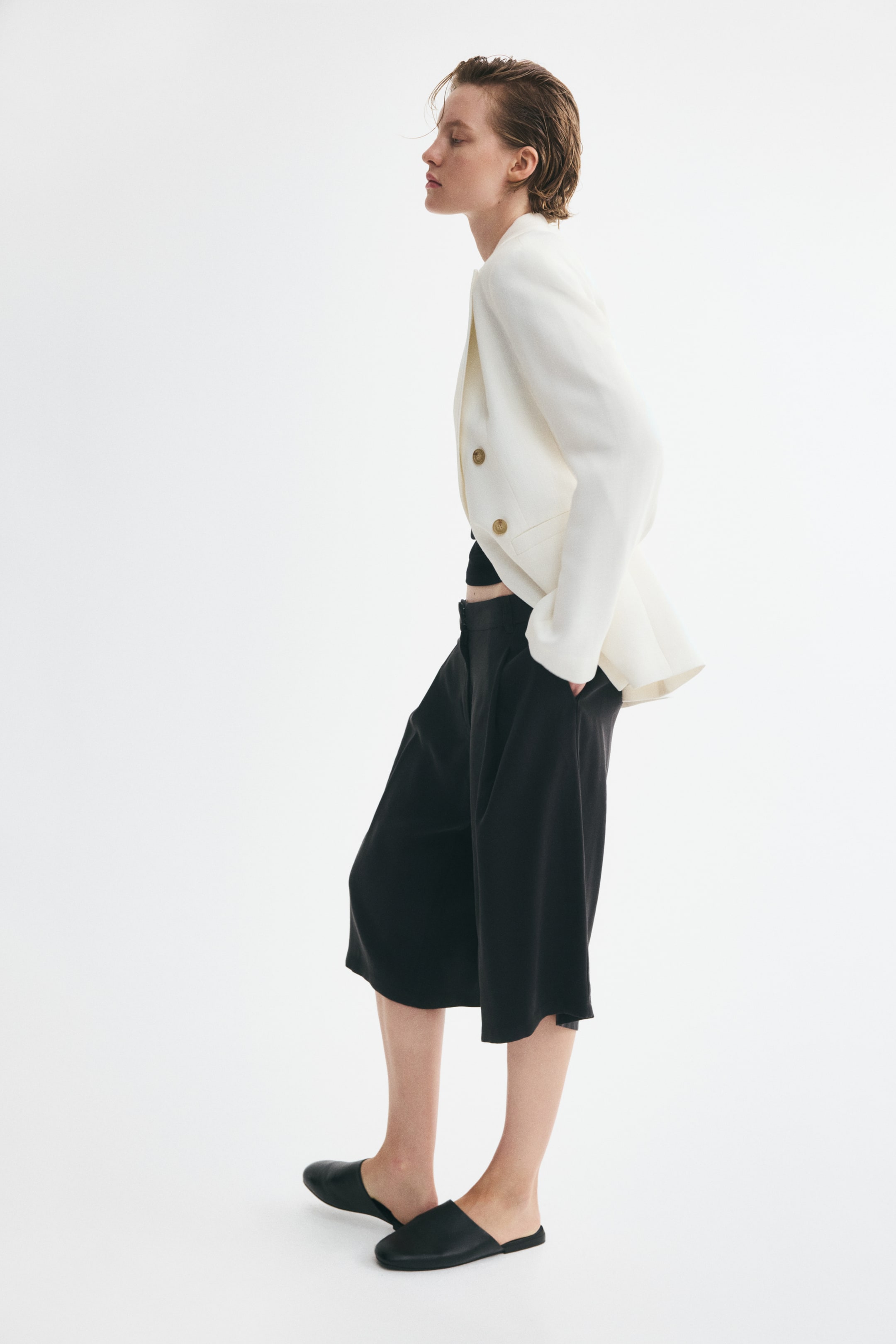 Double-Breasted Viscose-Blend Blazer