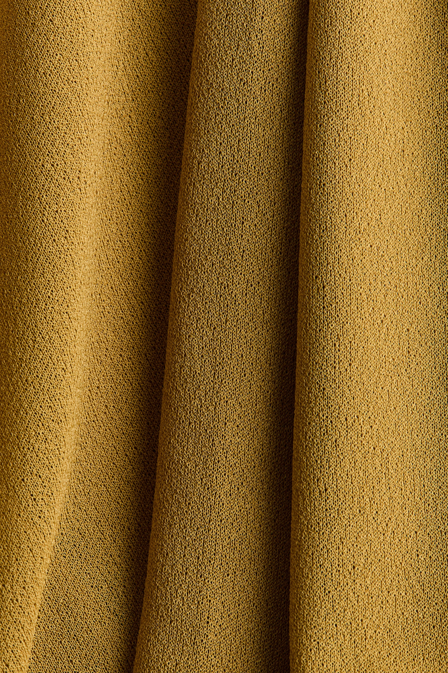 Tie-neck blouse - Mustard yellow - 3