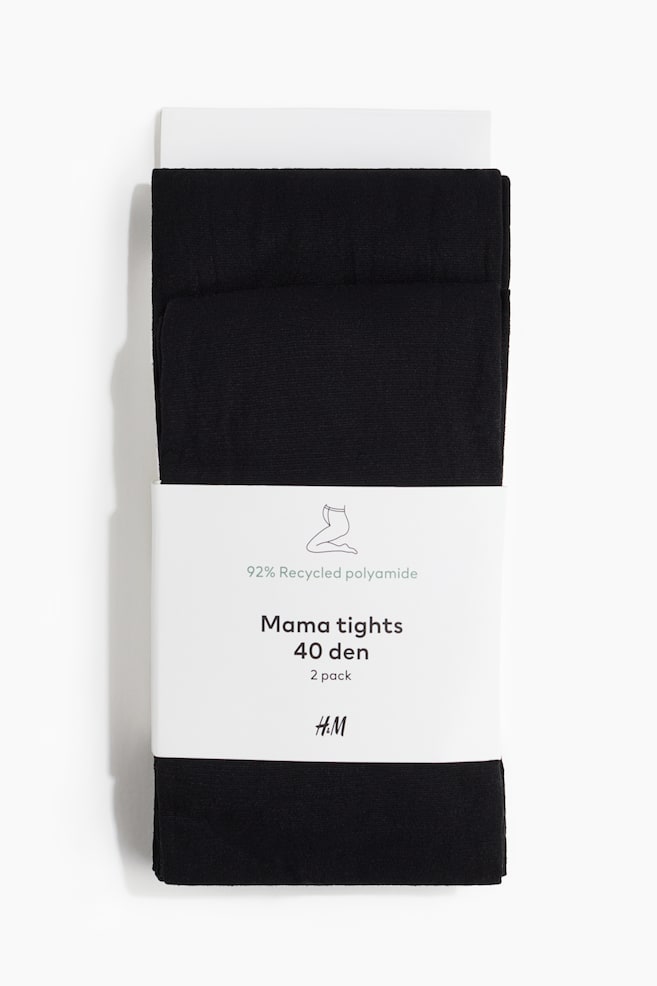 MAMA 2-pack Tights 40 Denier - Black - 1