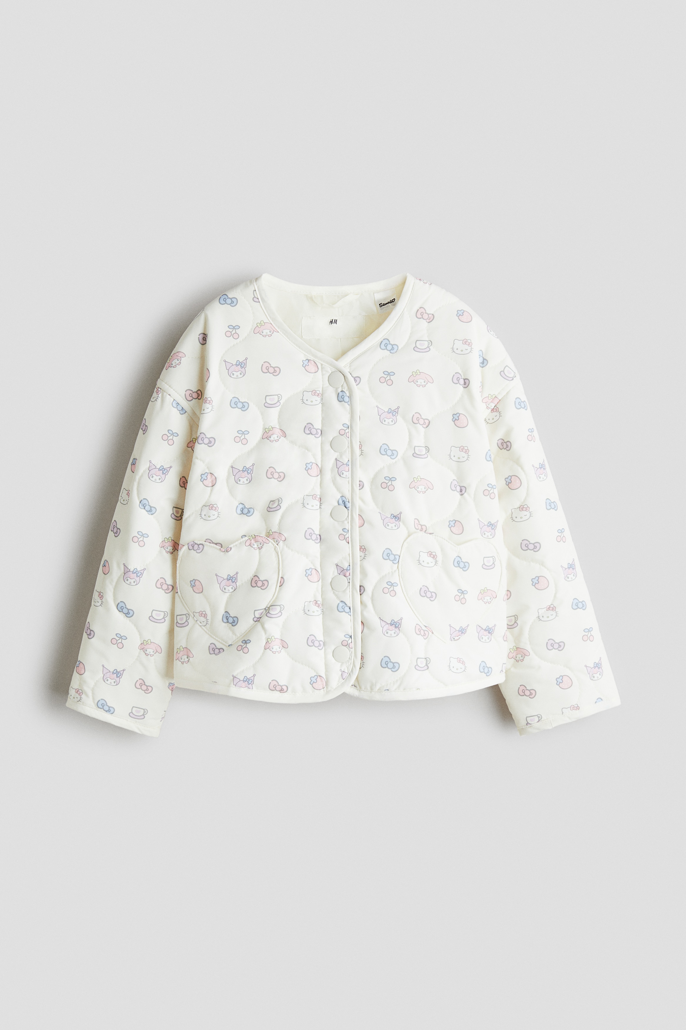 キルティングジャケット - ホワイト／ハローキティ - Kids | H&M JP