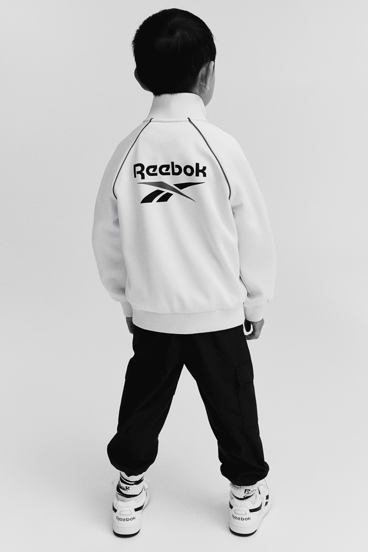 Print-motif track jacket - White/Reebok - 5