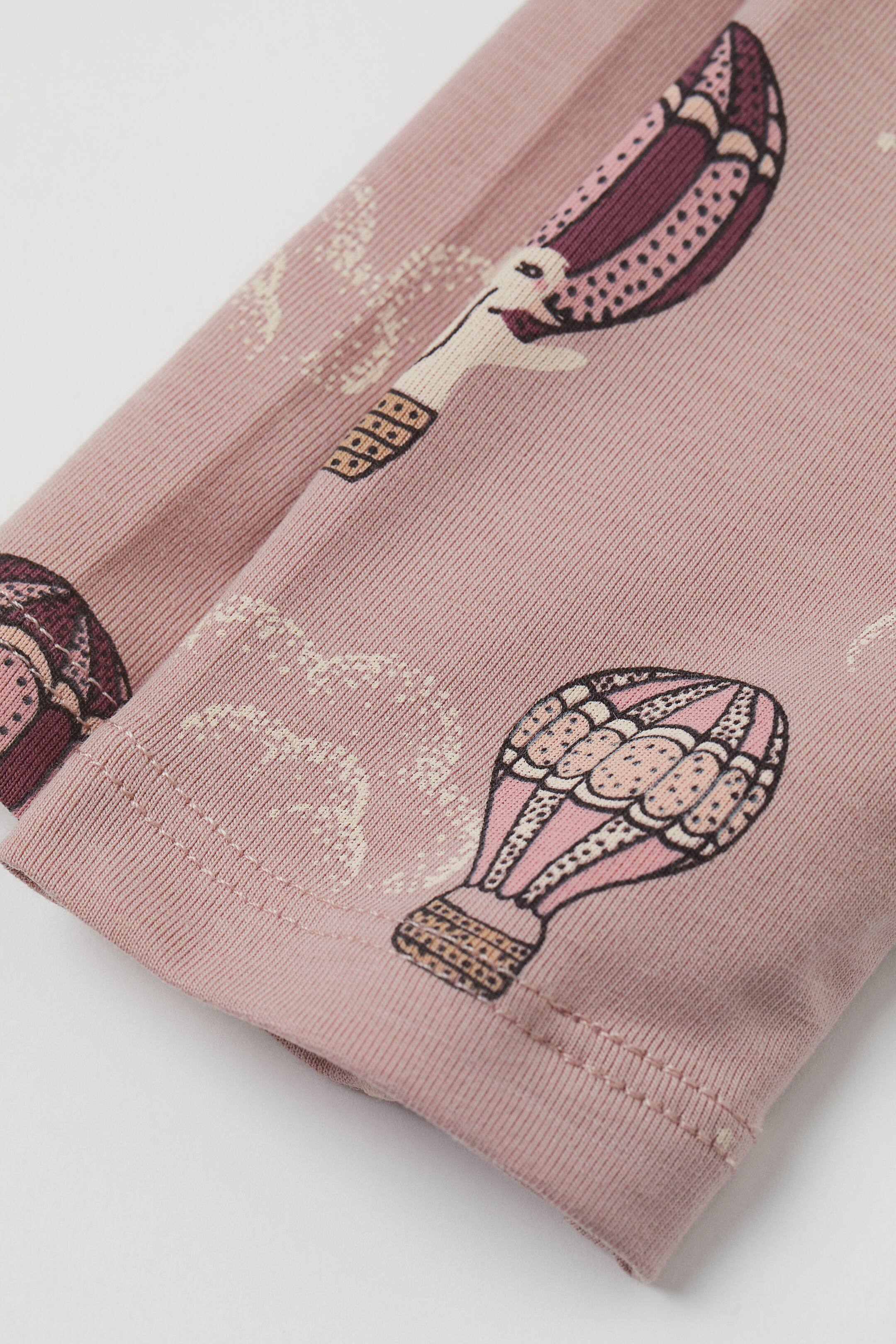 Prikaži veću sliku: Dvodelni pamučni komplet - Pastelno ružičasta/baloni - Kids | H&M RS 3