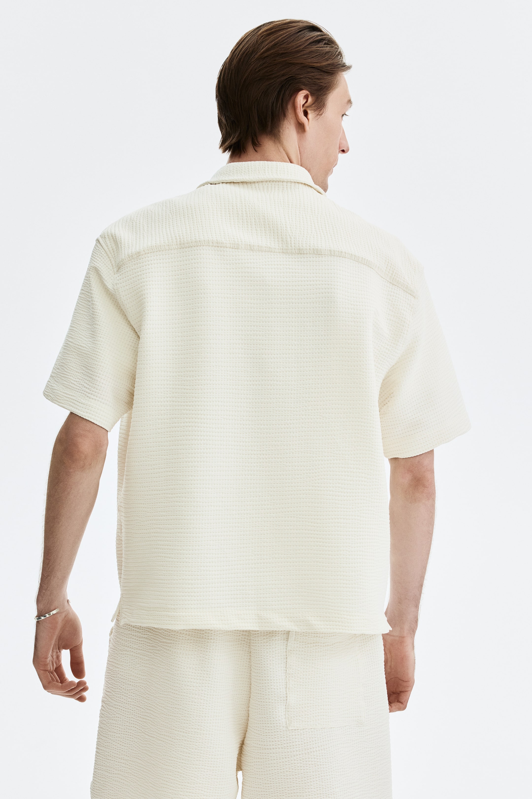 Relaxed-Fit Waffled Resort Shirt
