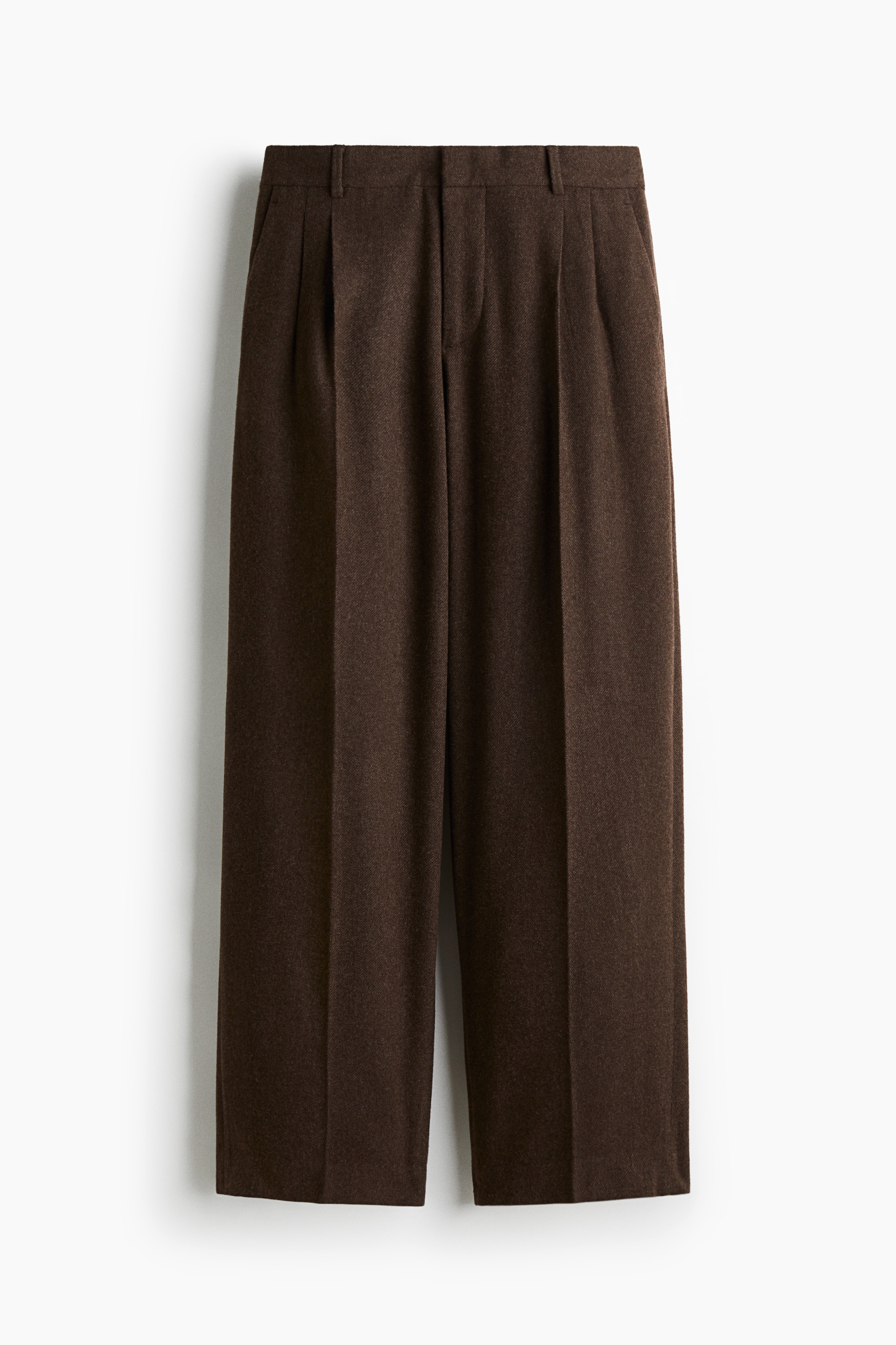 Elegante Hose in Loose Fit - Braun/Dunkelgrau