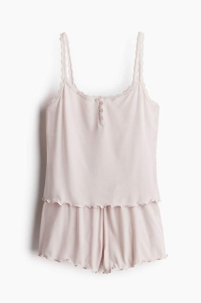 Modal-blend pyjamas - Powder pink - 1