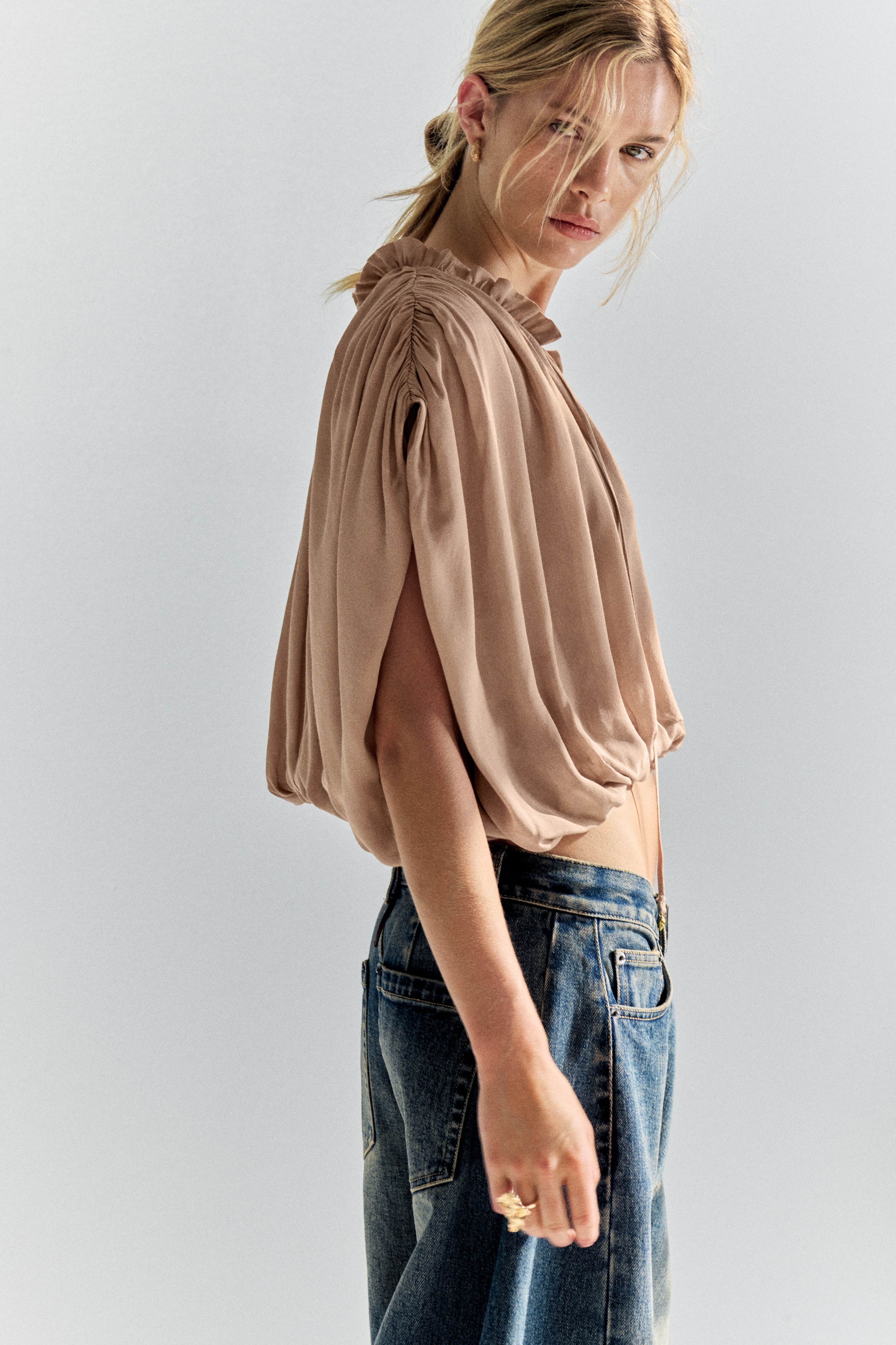 Oversized Bubble-Hem Blouse from H&M - $34.99