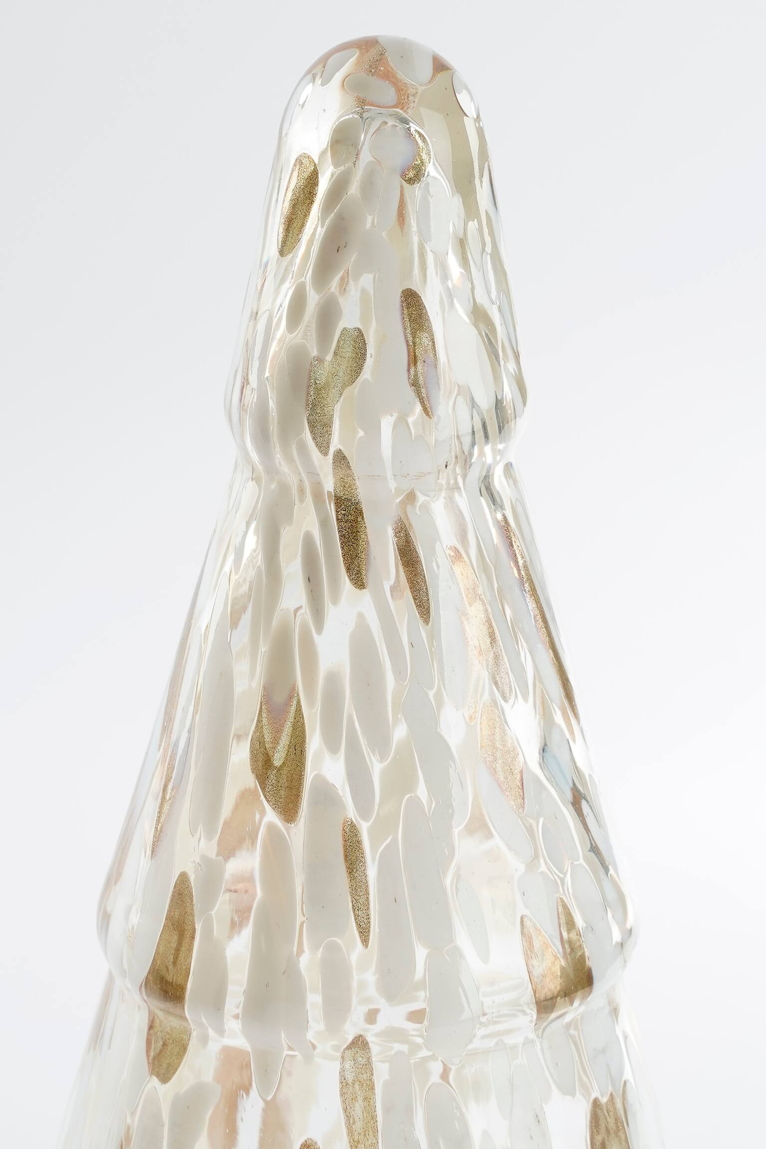 Juletræ Til Dekoration I Glas - Hvid/Grøn - 3