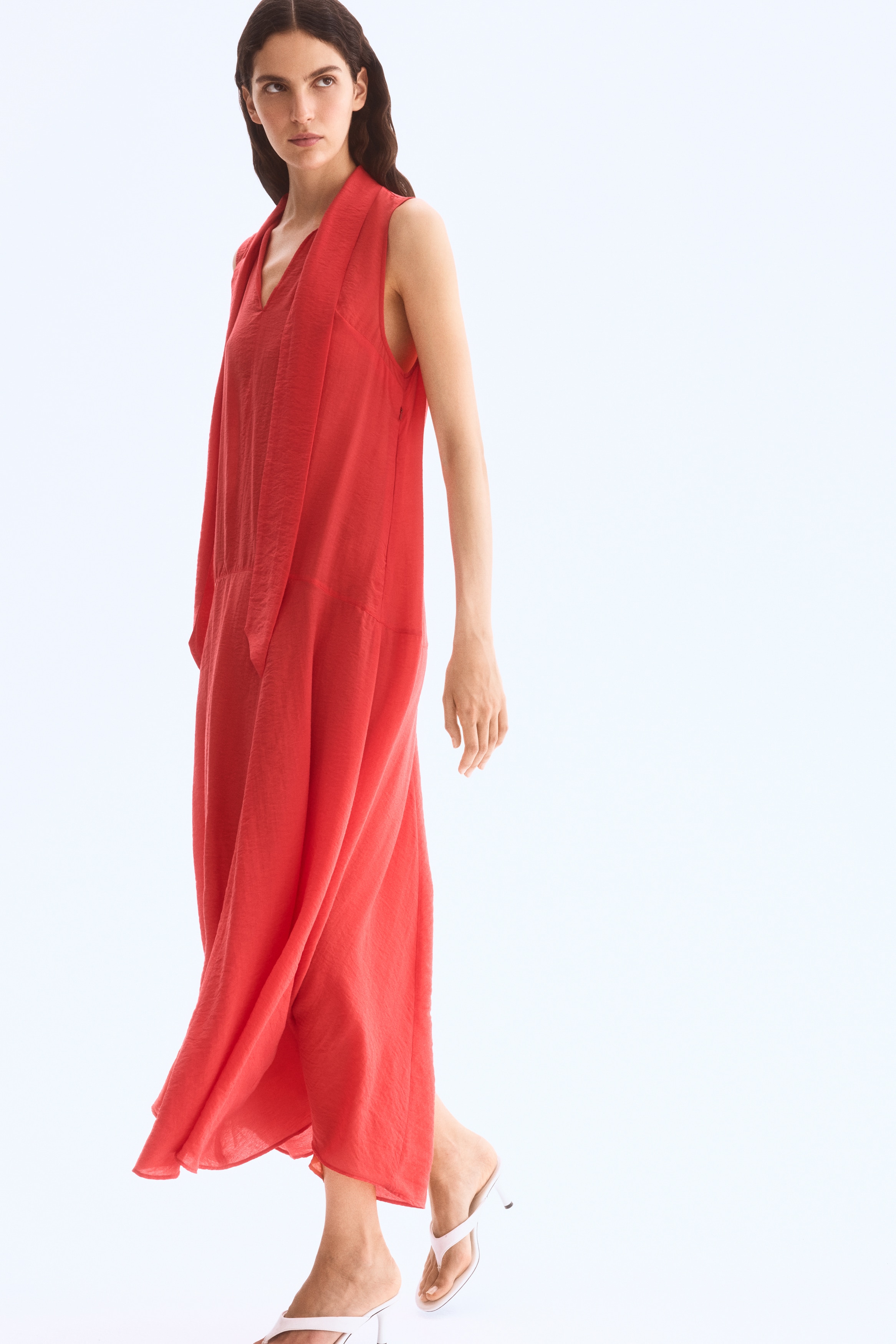 sachin and babi light blue dress Buy Coast Halter Neck Organza Midaxi Dress With Tie Detail Non Returnable  In Pink main image 1