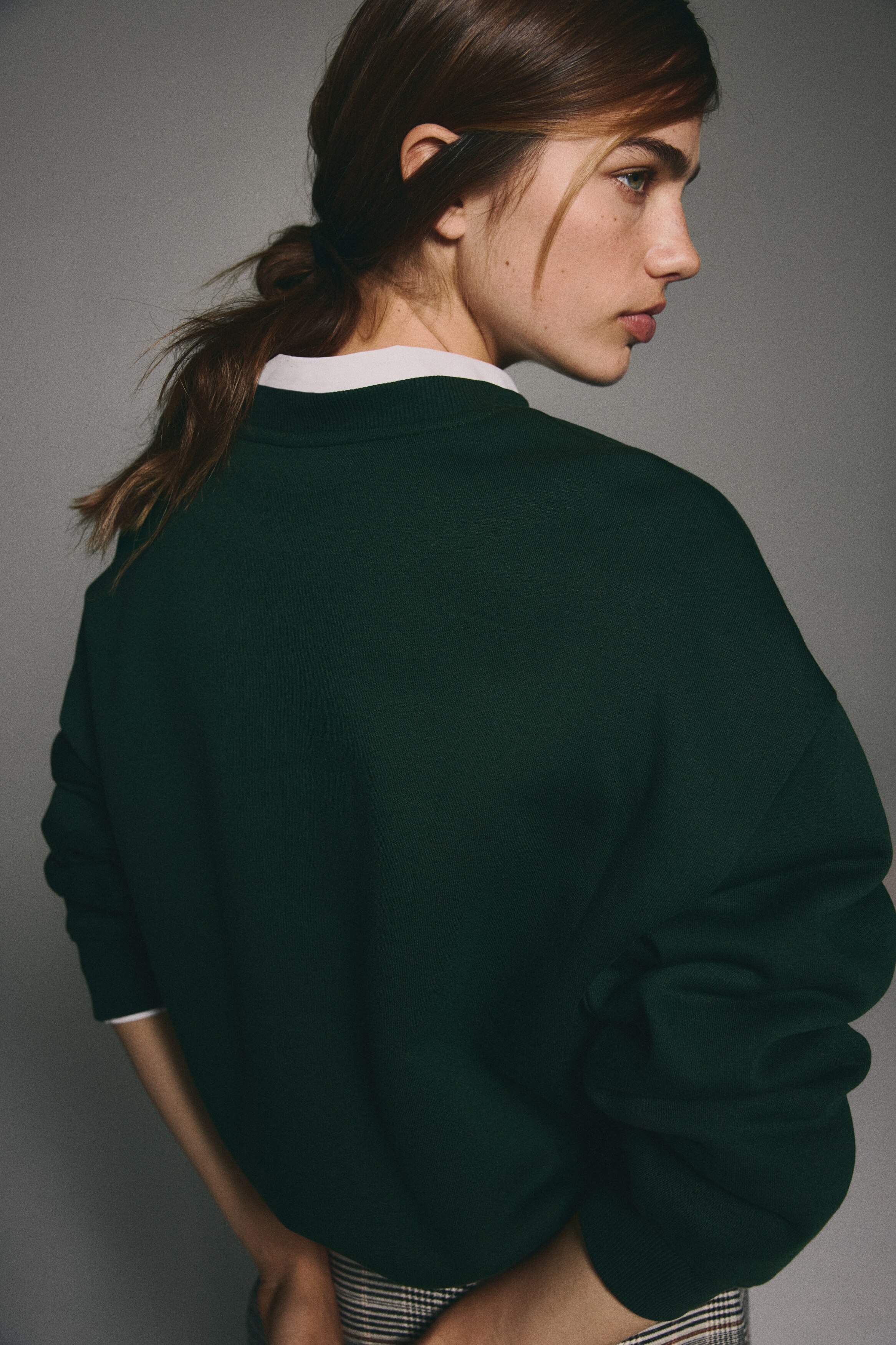 Sweat Femme F&F Vert New York - Taille UK 10, Coton Mélangé, Raglan