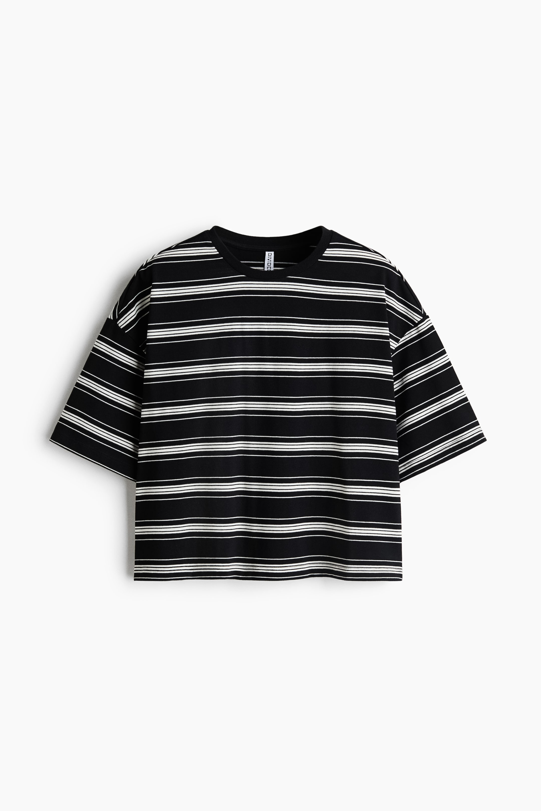 View larger image: Oversized T-shirt - Black/Striped - Ladies | H&M 1
