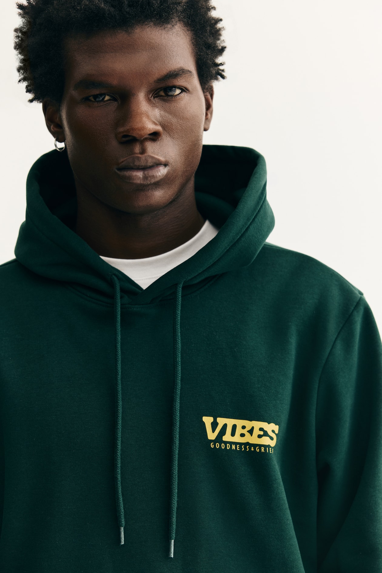 Regular Fit Hoodie Green/Snoopy Men H&M US