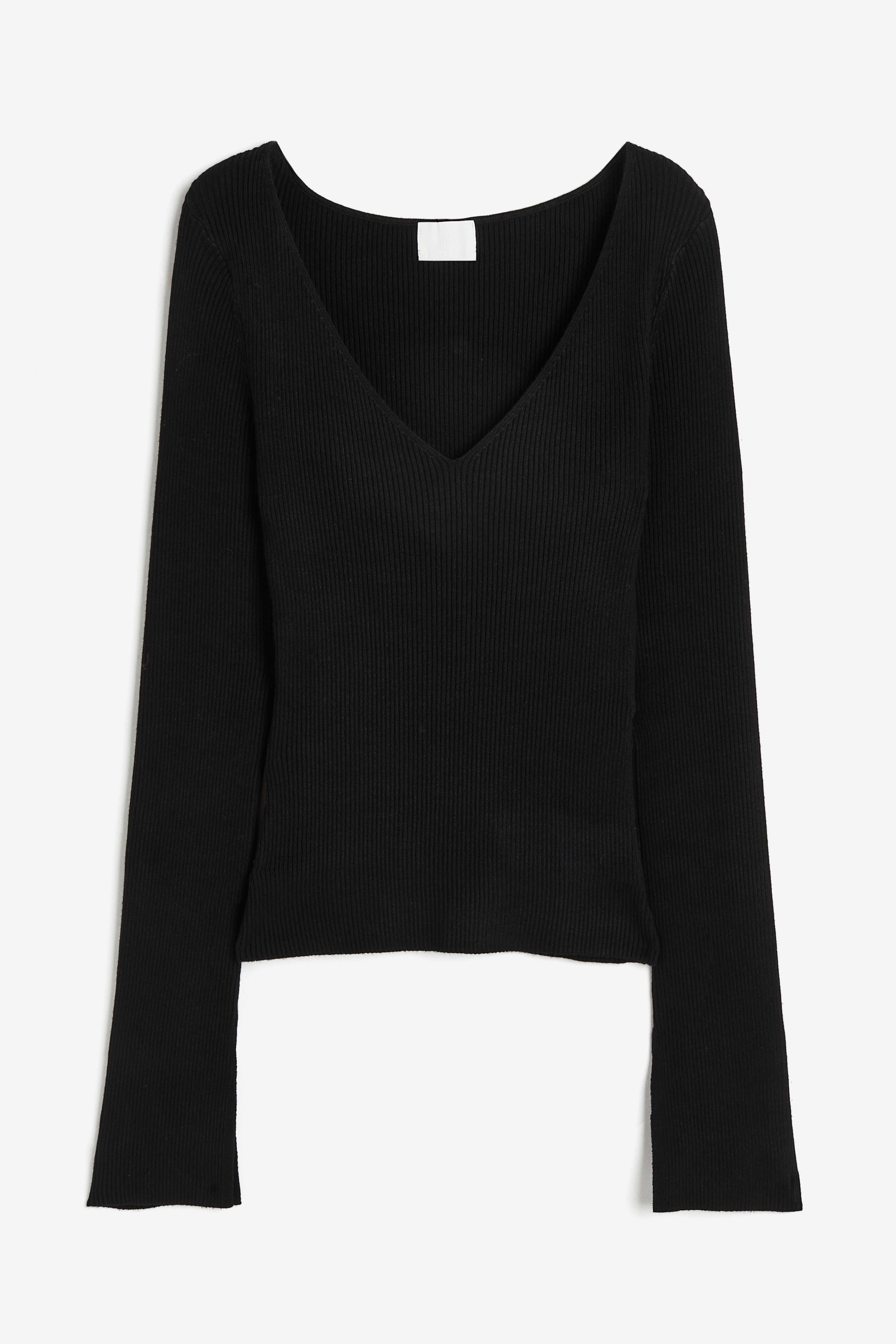 Rib-knit Top - Black - Ladies | H&M US