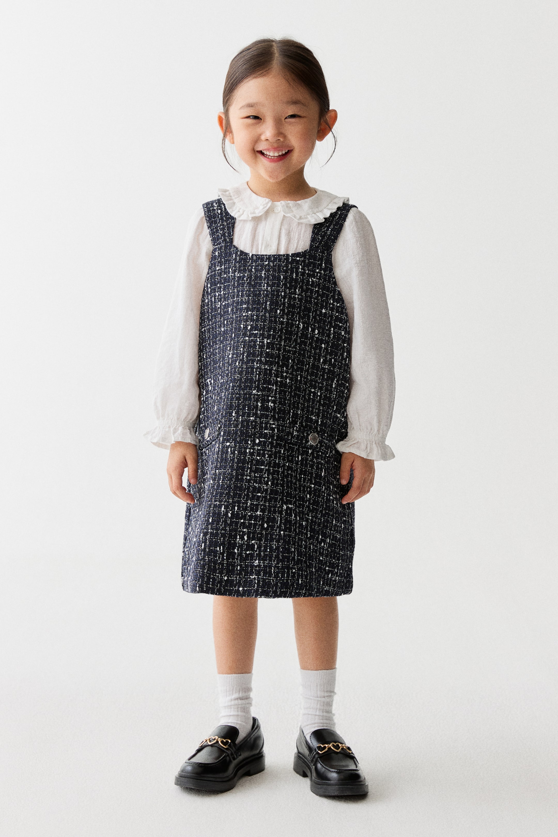 拡大画像を表示: ブークレシフトドレス - ネイビーブルー - Kids | H&M JP 2
