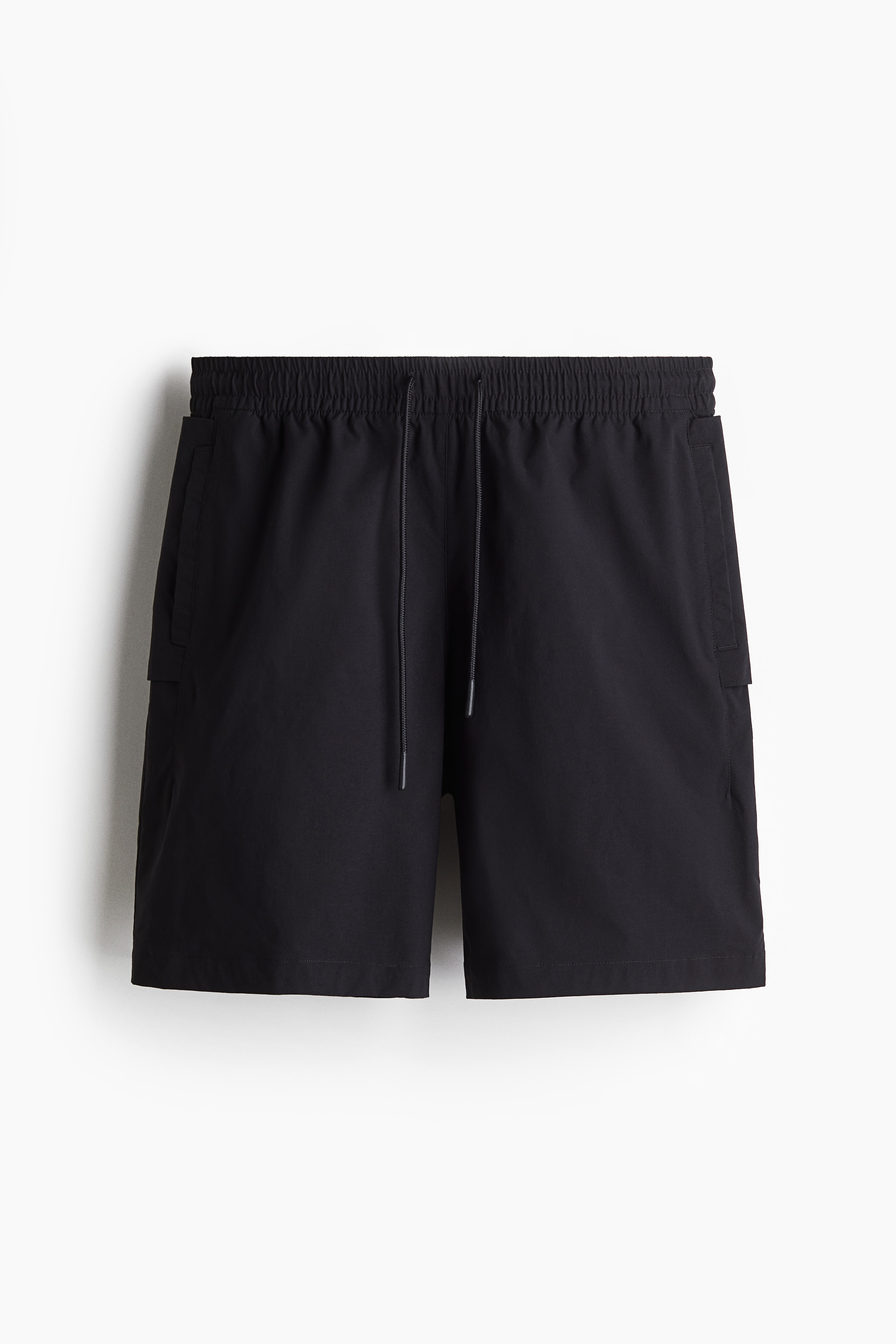 Loose Fit Nylon shorts - Black