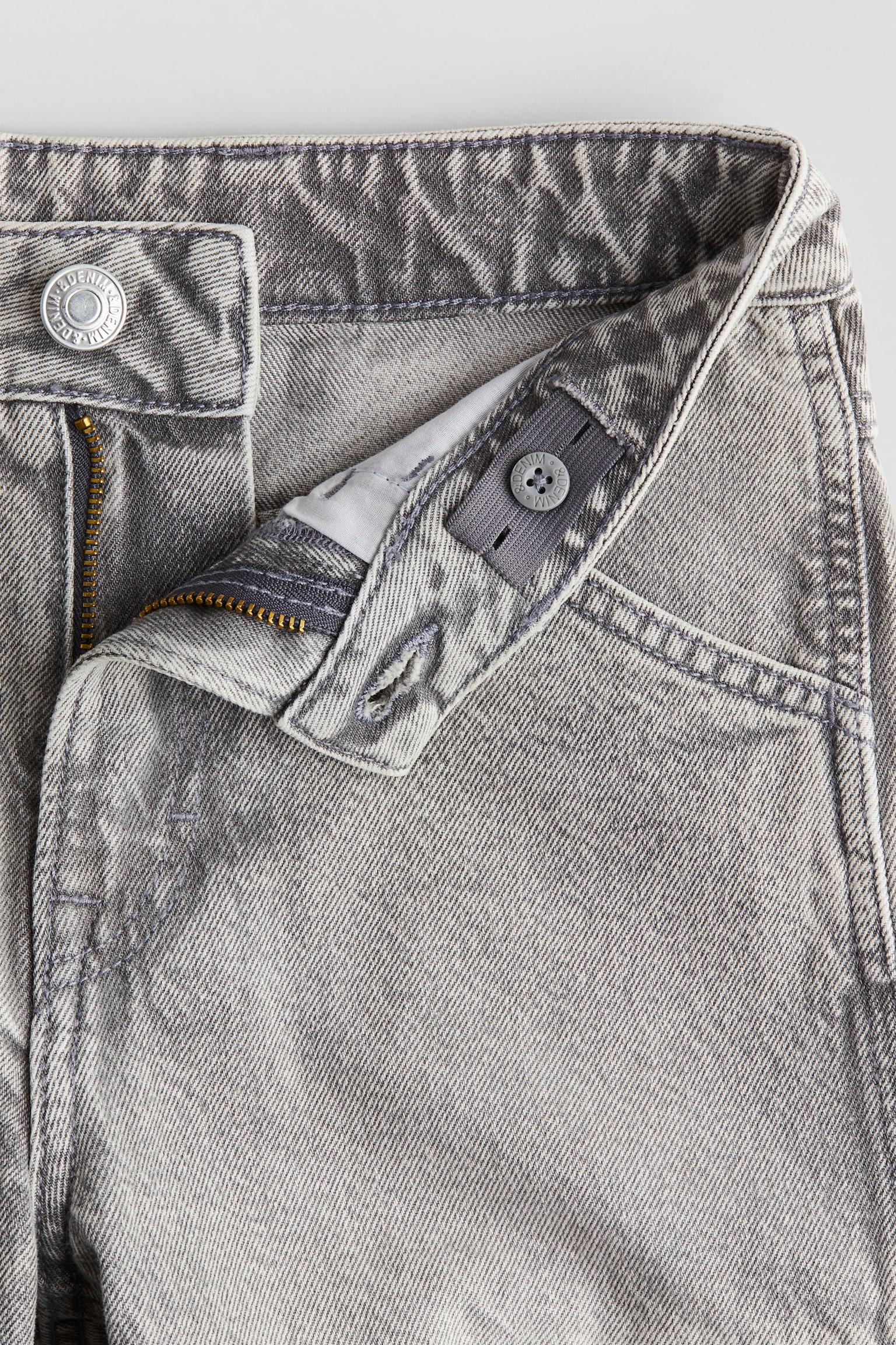 Denim cargo shorts - Light grey/Dark grey/Light denim blue - 3