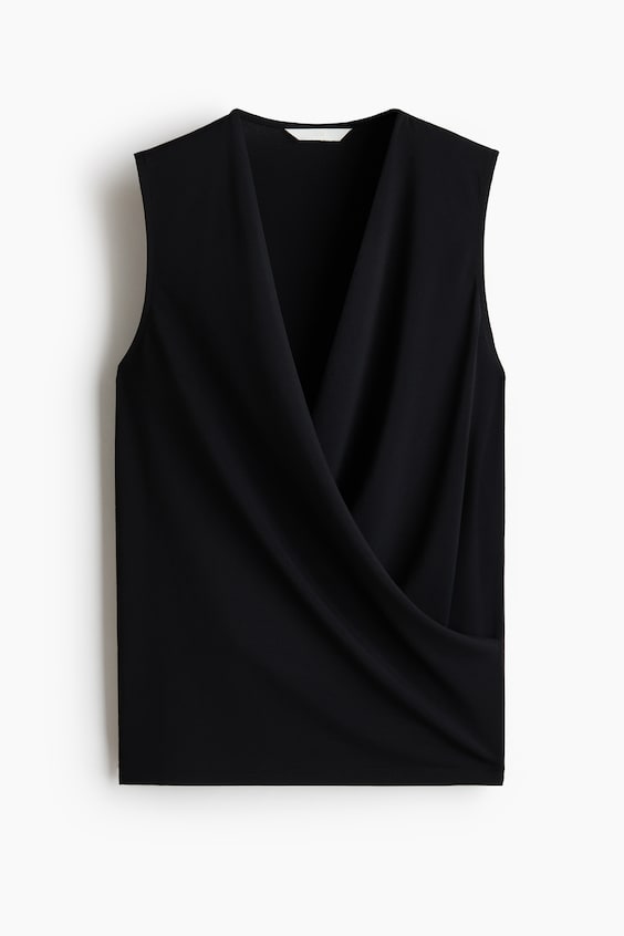 Женские топы H&M Sleeveless Wrap Top