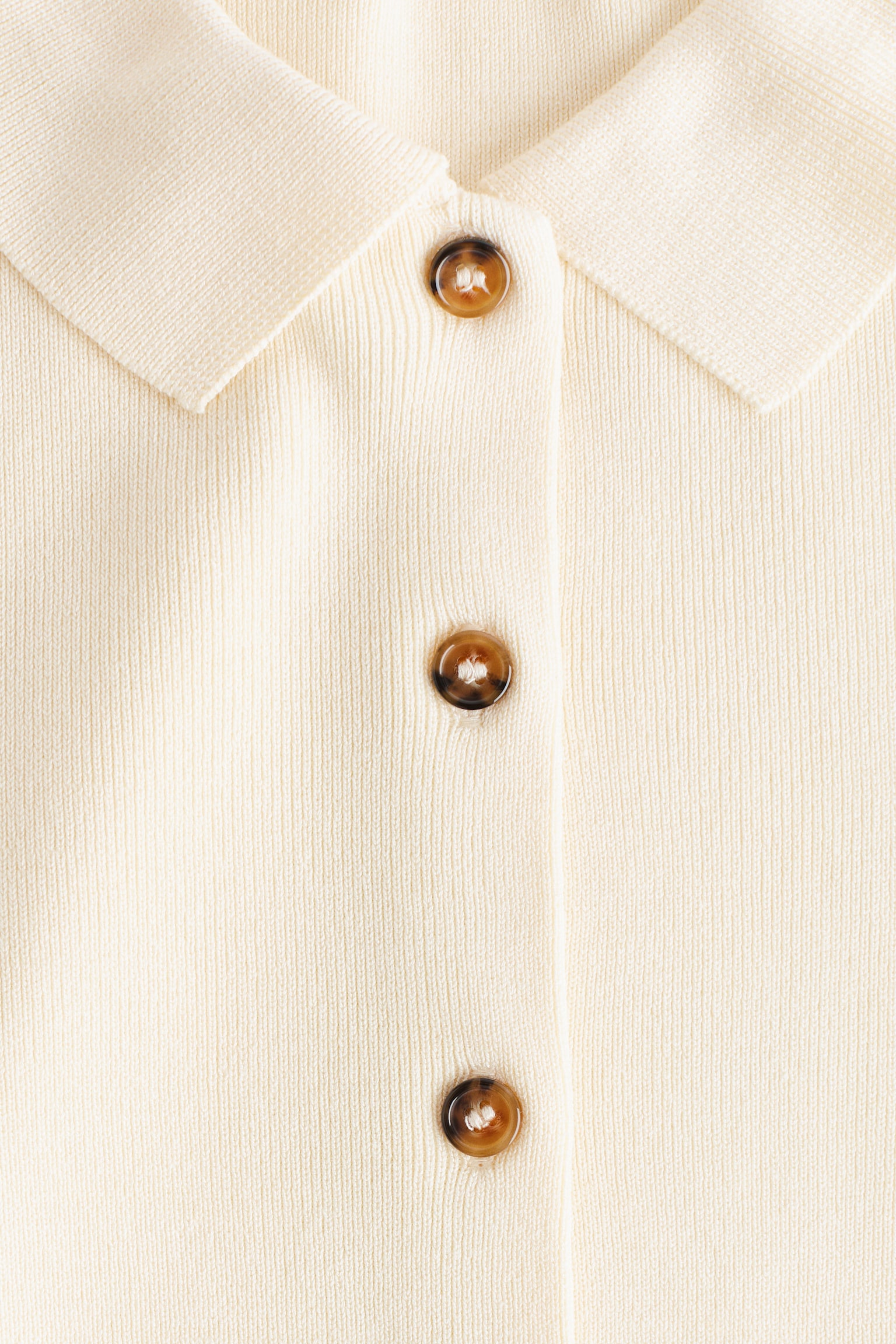 Ζακέτα με γιακά - Κρεμ/Μαύρο/Σκούρο καφέ/Μπορντό/Κρεμ/Σκούρο καφέ/Έντονο μπλε/Μπεζ - 4