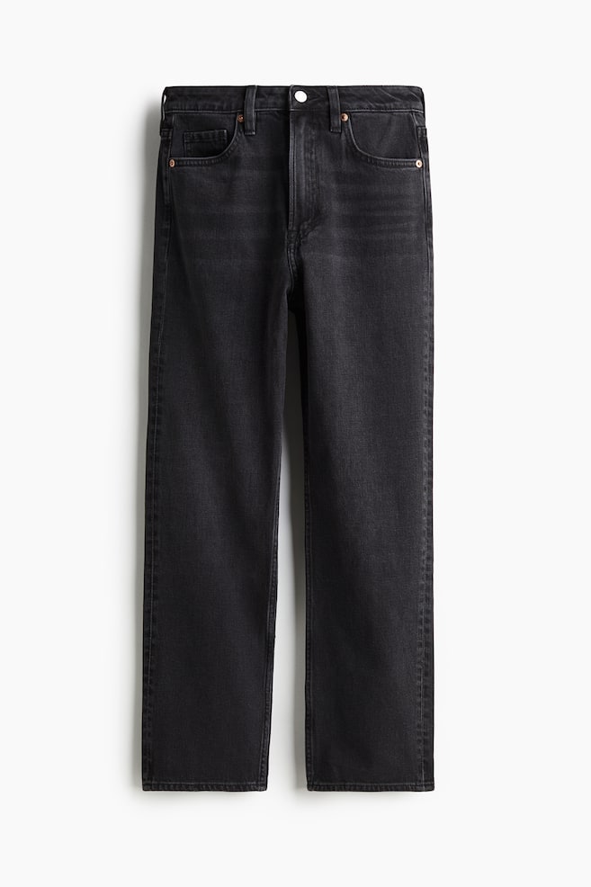 Slim Straight High Ankle Jeans - Black/Denim blue/White/Denim blue/Light denim blue/Black/Light beige - 1