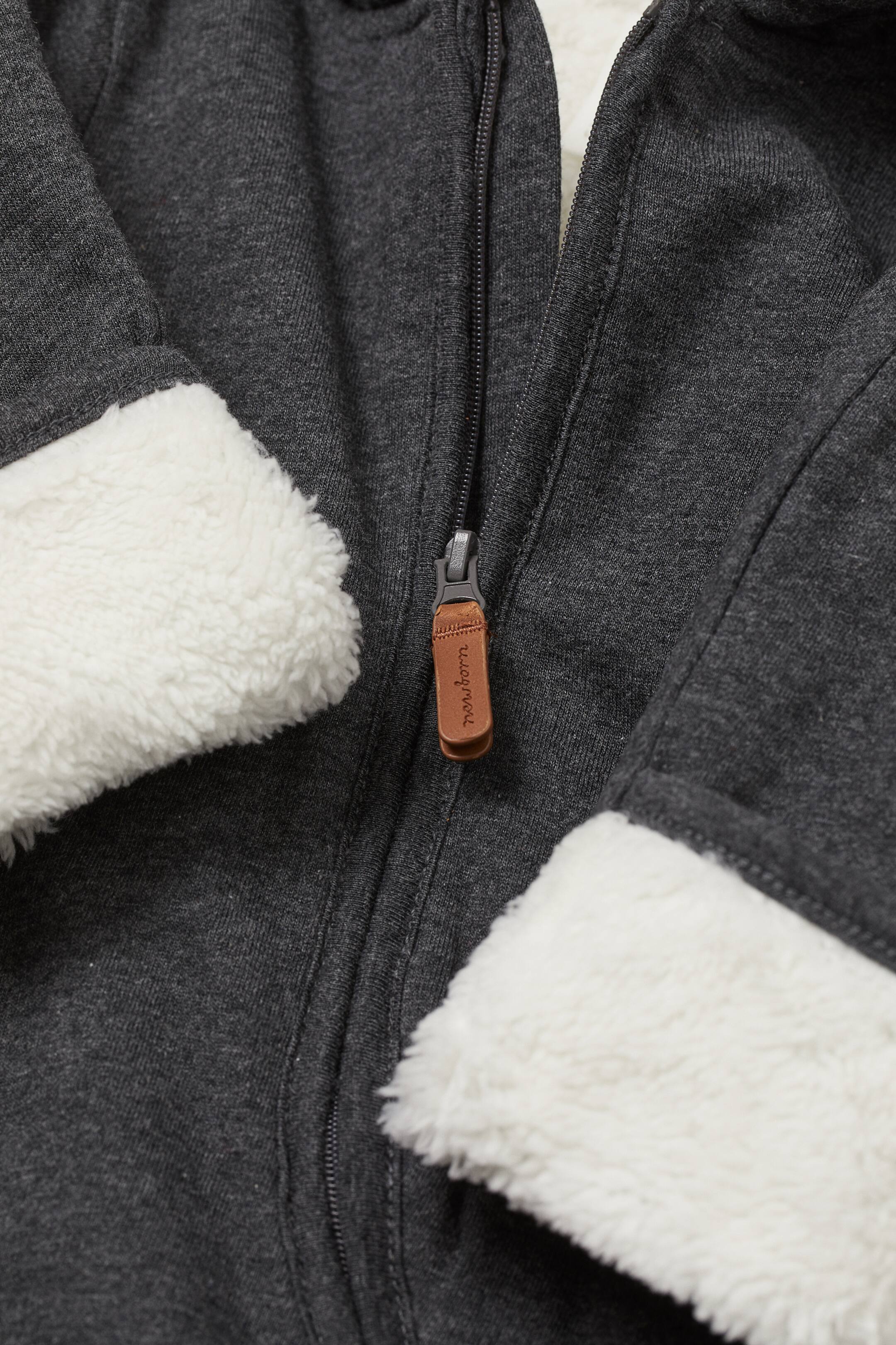 View larger image: Lined all-in-one suit - Dark grey marl - Kids | H&M HK 3