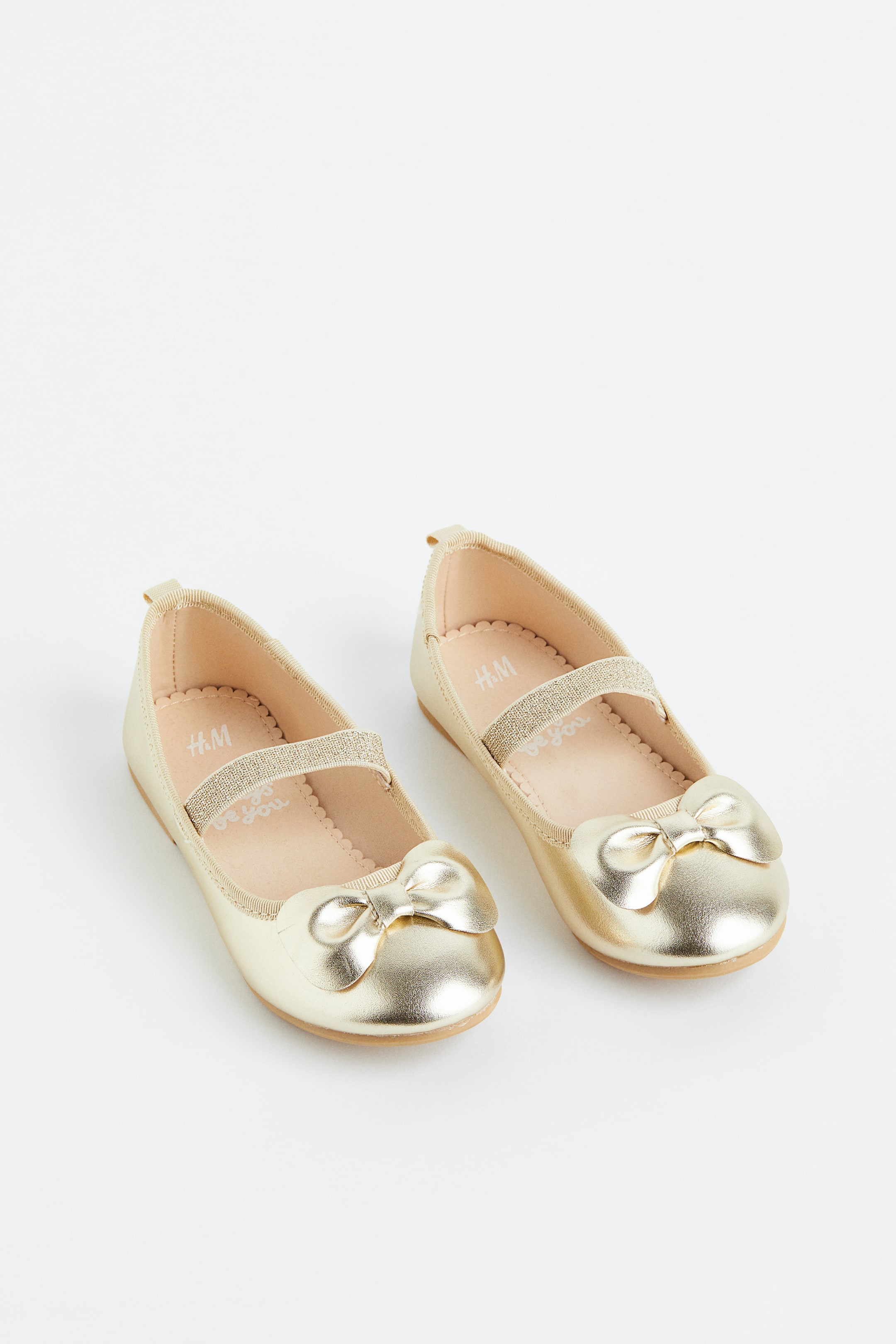 Xem ảnh lớn hơn: Giày ba-lê bệt - Màu vàng kim - Kids | H&M VN 1