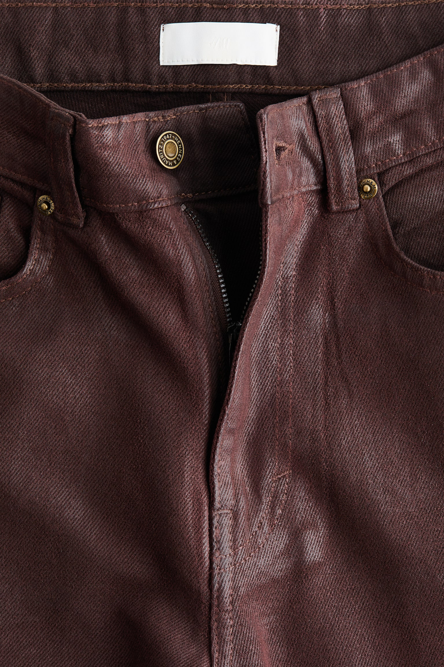 Wide High Jeans - Dark brown - 2