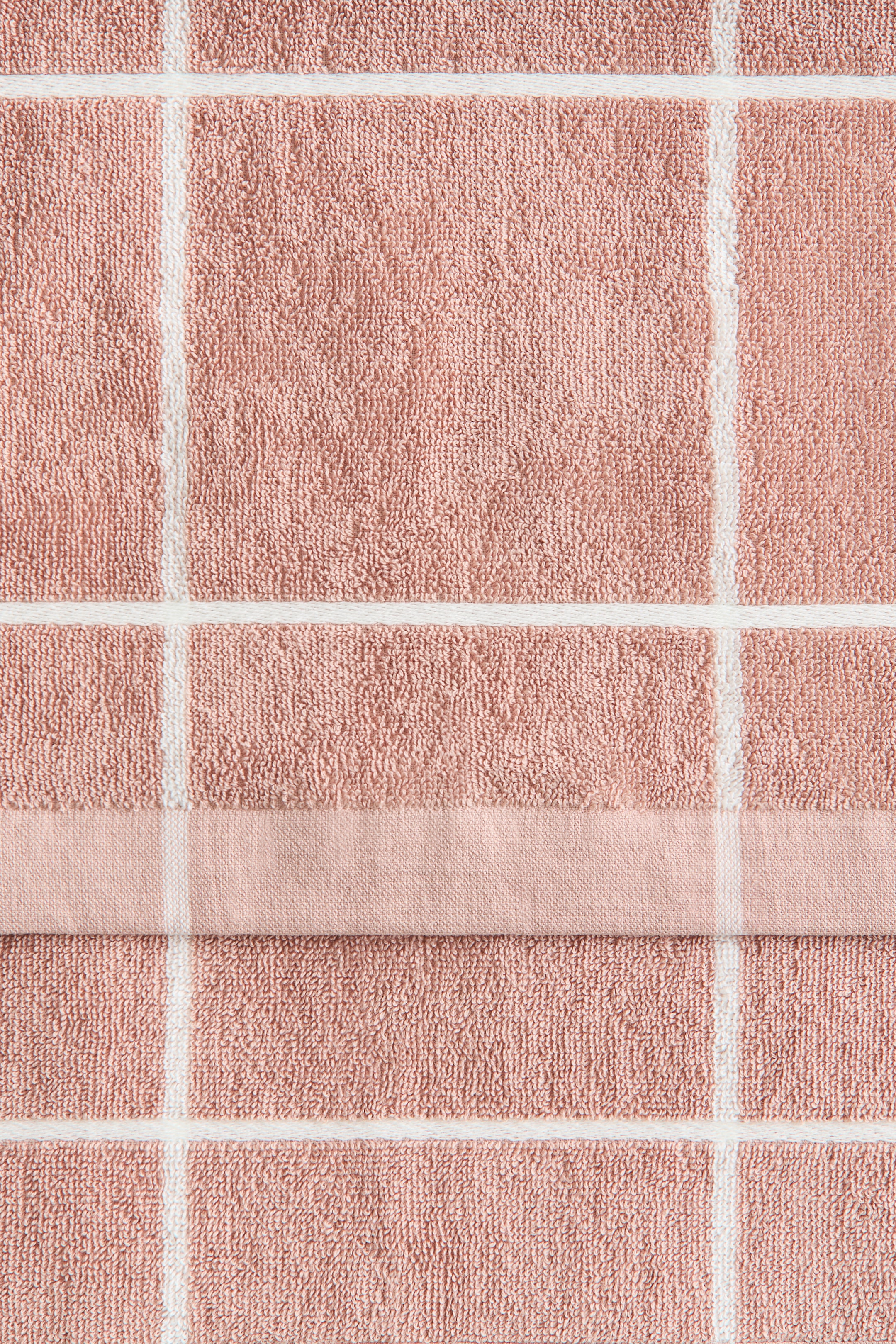 Grid-Patterned Hand Towel