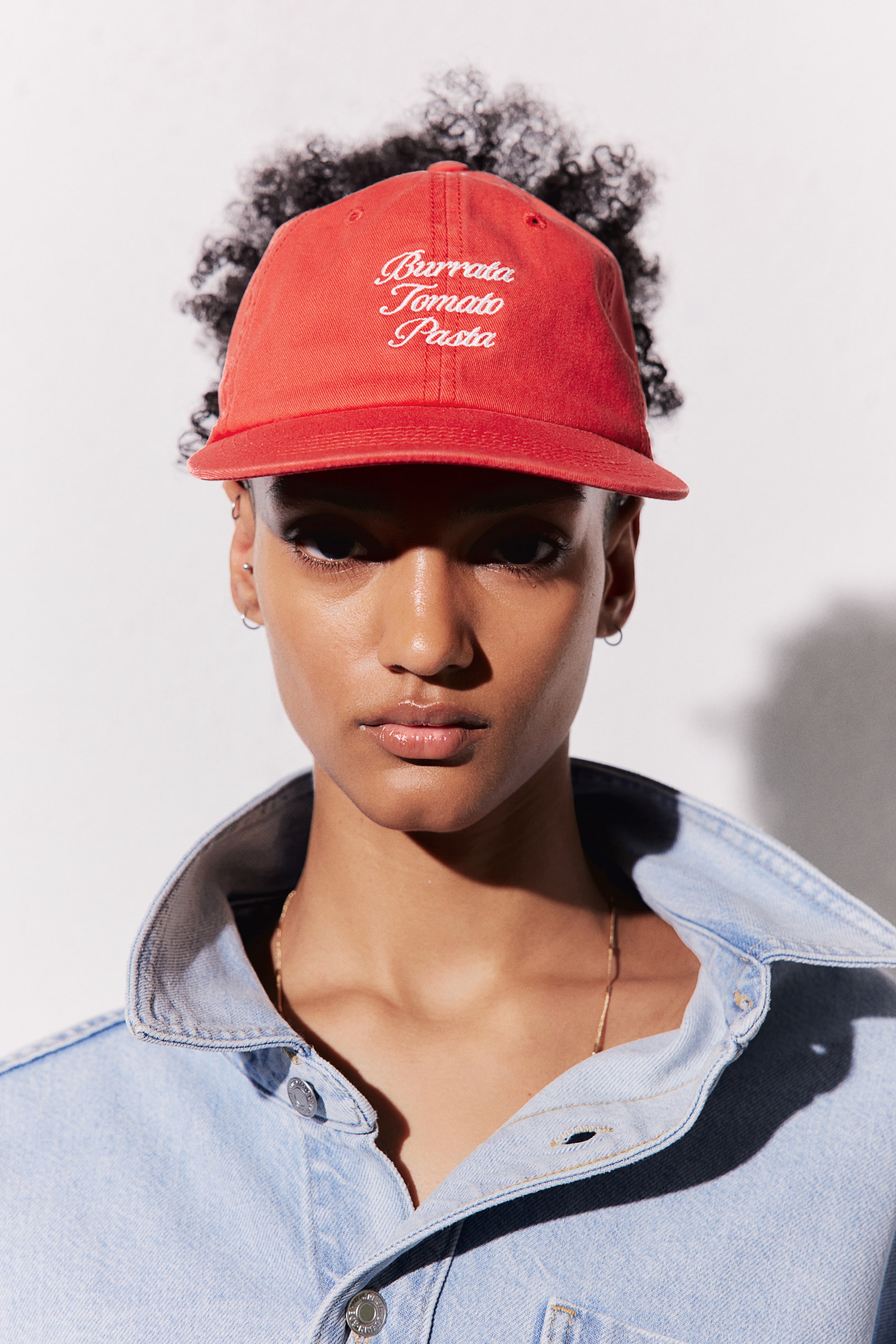 Cotton twill cap - Orange/Tomato - Ladies | H&M GB