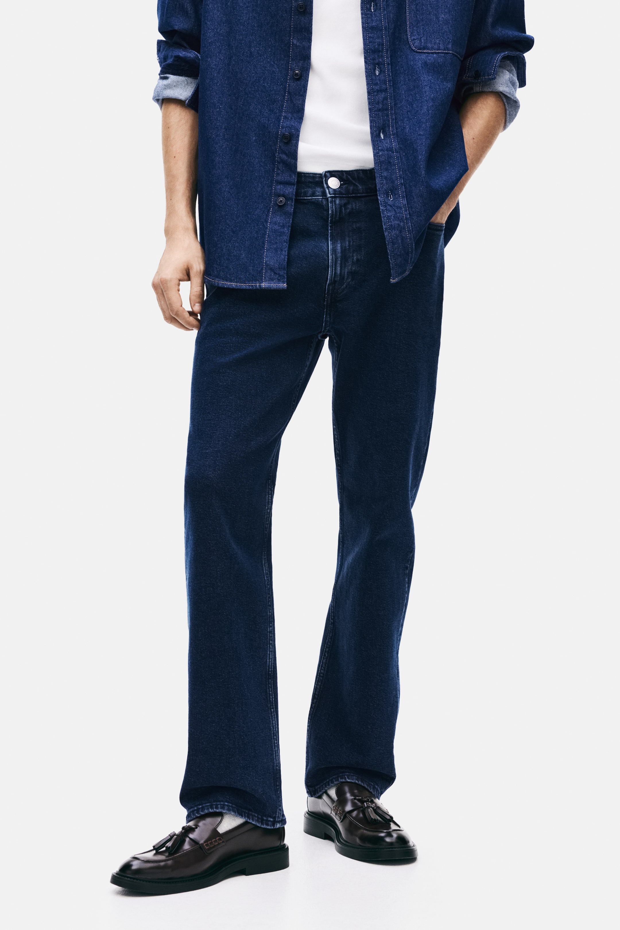 View larger image: Regular Jeans - Dark denim blue - Men | H&M US 2