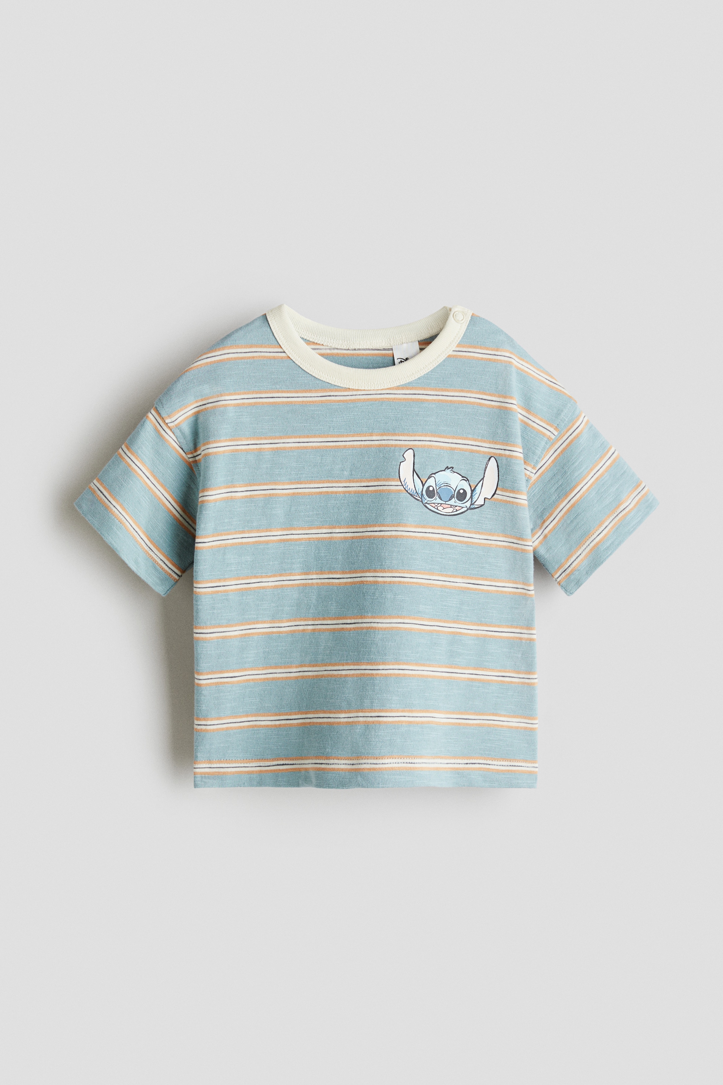 Loose-Fit Printed T-Shirt - Light blue/Lilo & Stitch/Cream/Lilo & Stitch