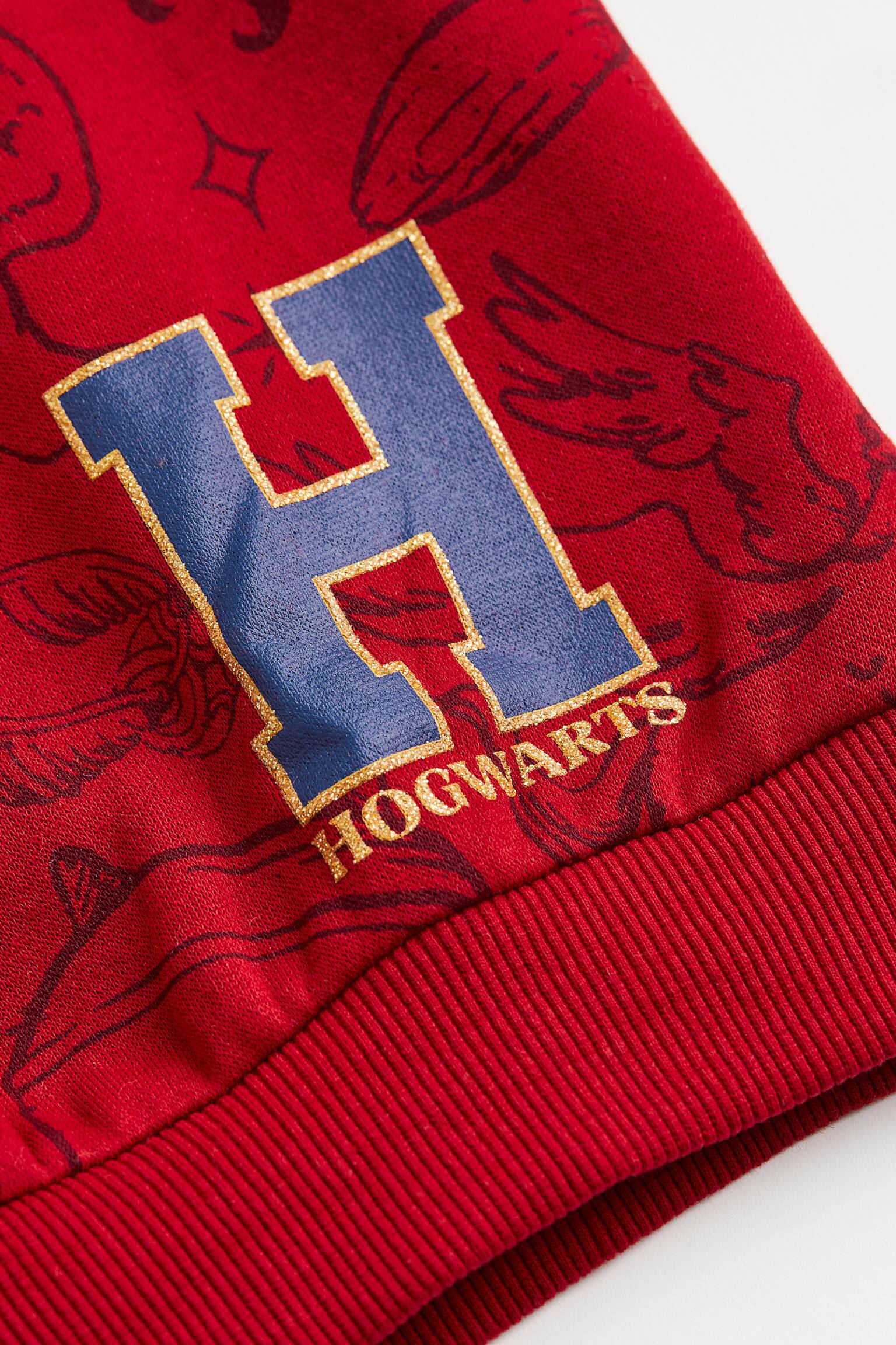 Flounce Trim Sweater - Red/Harry Potter - 2